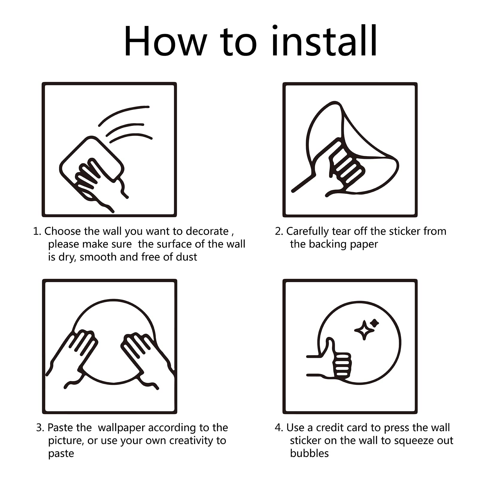 Creatcabin 4Pcs Laundry Room Vinyl Wall Decals Wash Dry Quote Washing Machine Dryer Wall Stickers Self-Adhesive Peel And Stick M