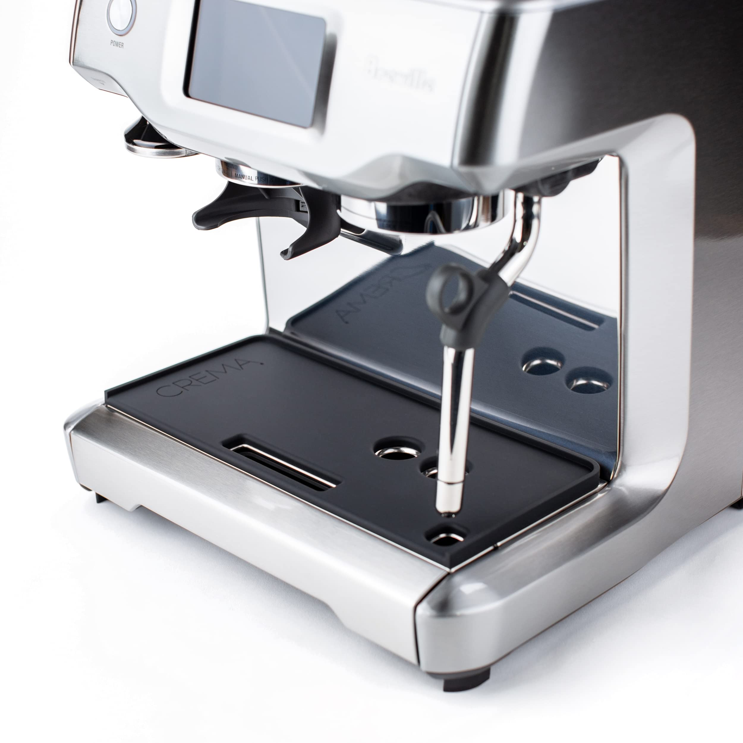 Crema Coffee Products | Tamping Mat - Barista Touch | Non-Slip Silicone | Firm & Secure Mat | Protect Countertops & Portafilter