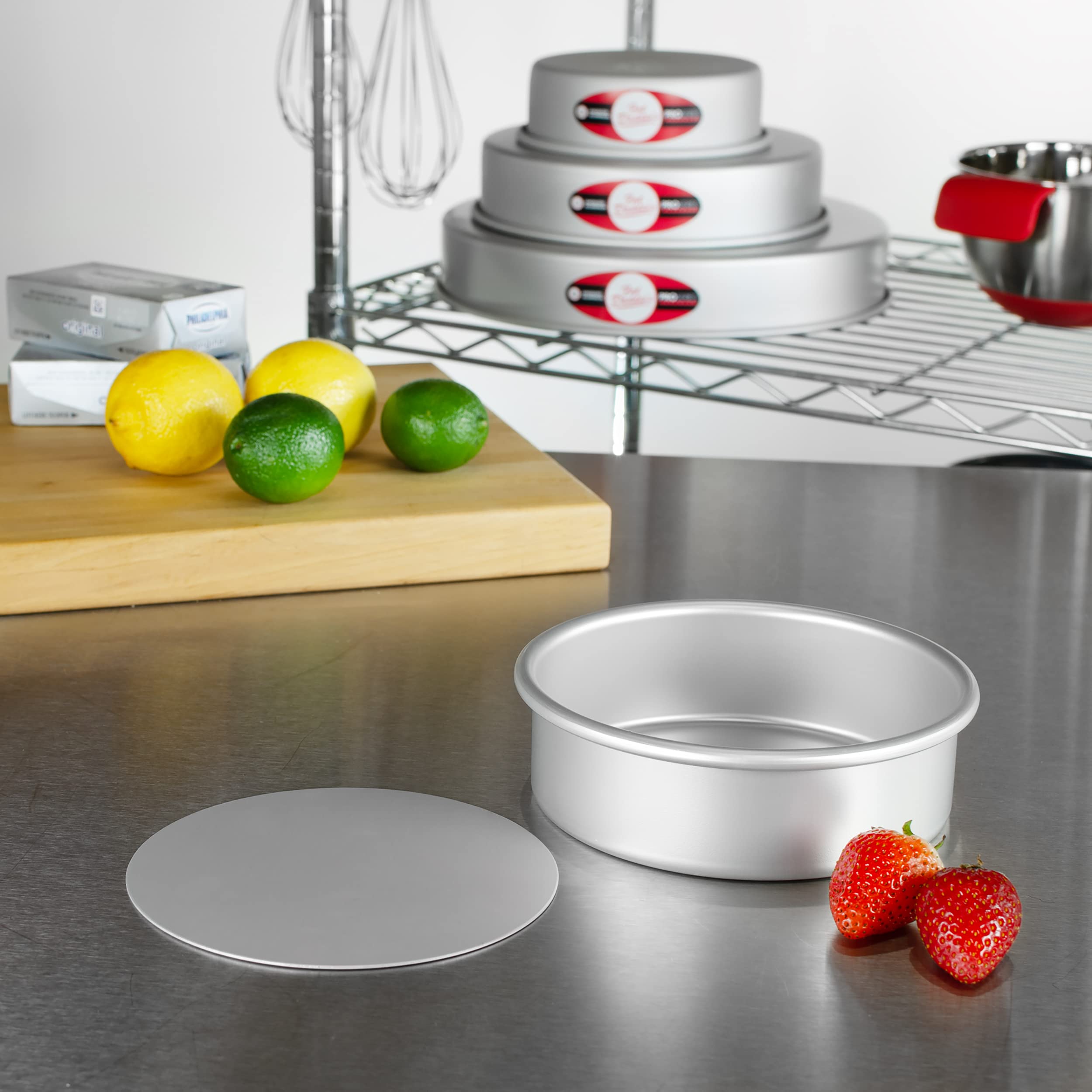 Fat Daddio'S Pcc-62 Anodized Aluminum Round Cheesecake Pan, 6 X 2 Inch