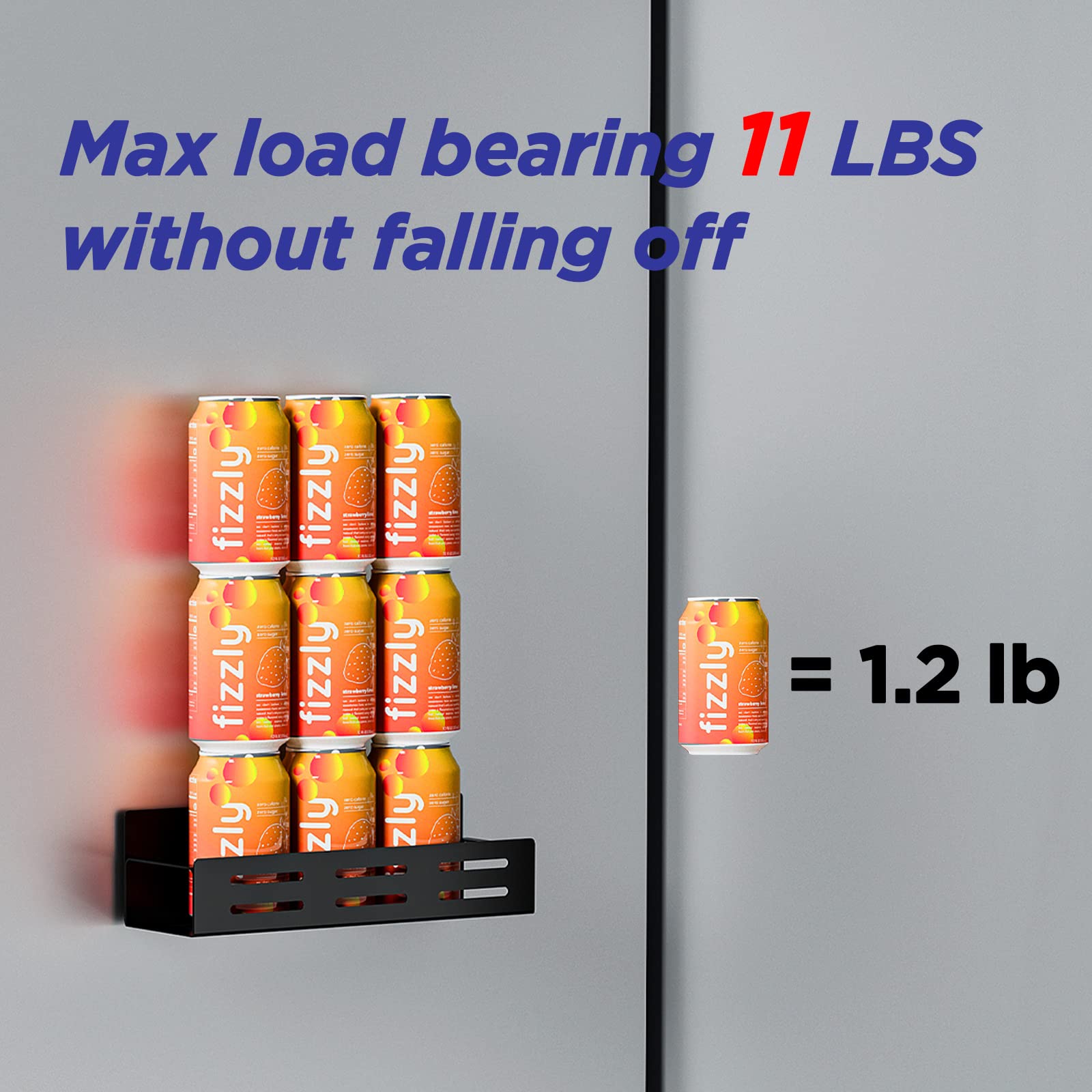 Carwiner 5 Pack Magnetic Spice Rack For Refrigerator With Paper Towel Holder, Magnetic Refrigerator Organizer, Strong Magnetic F