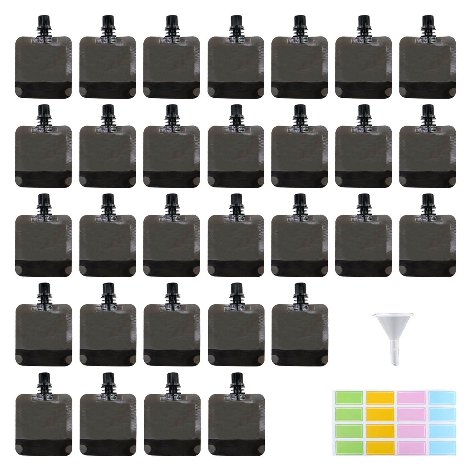 Pastlla Plastic Flasks Travel Pouches for Toiletries,Leak Proof Travel Size