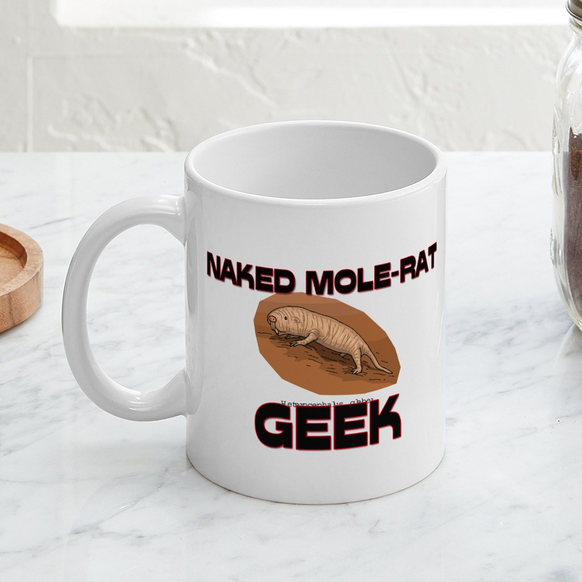 CafePress Naked Mole Rat Geek Mug 11 oz (325 ml) Ceramic Coffee Mug