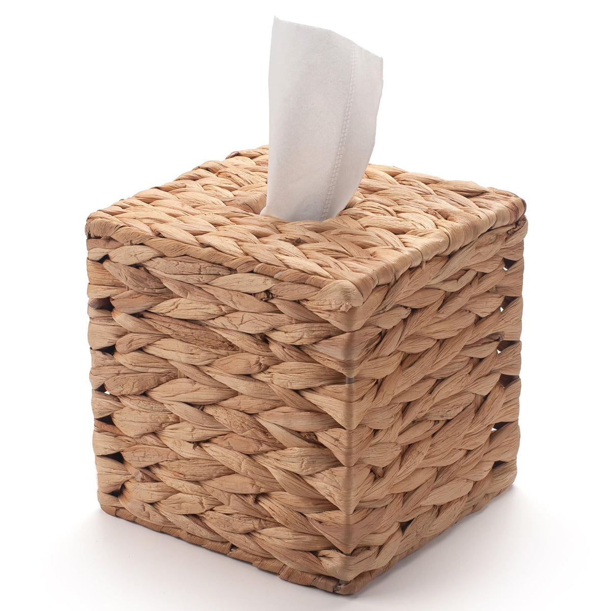 Tissue Box Cover Square, Rattan Tissue Box Holder -Boho Decorative Woven Facial Tissue Holder On Table And Bathroom By Yangqihom