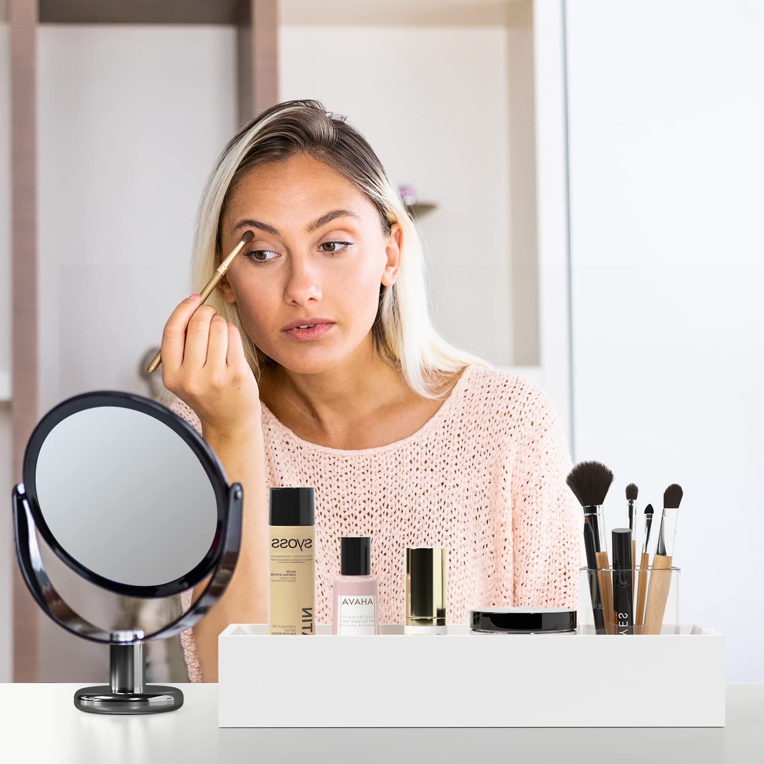 Bathroom Vanity Tray Bamboo Tray - Guest Towel Organizer Holder Tray Wood Sink Tray  Toilet Tank Tray Perfume Tray for Home Decoration 15