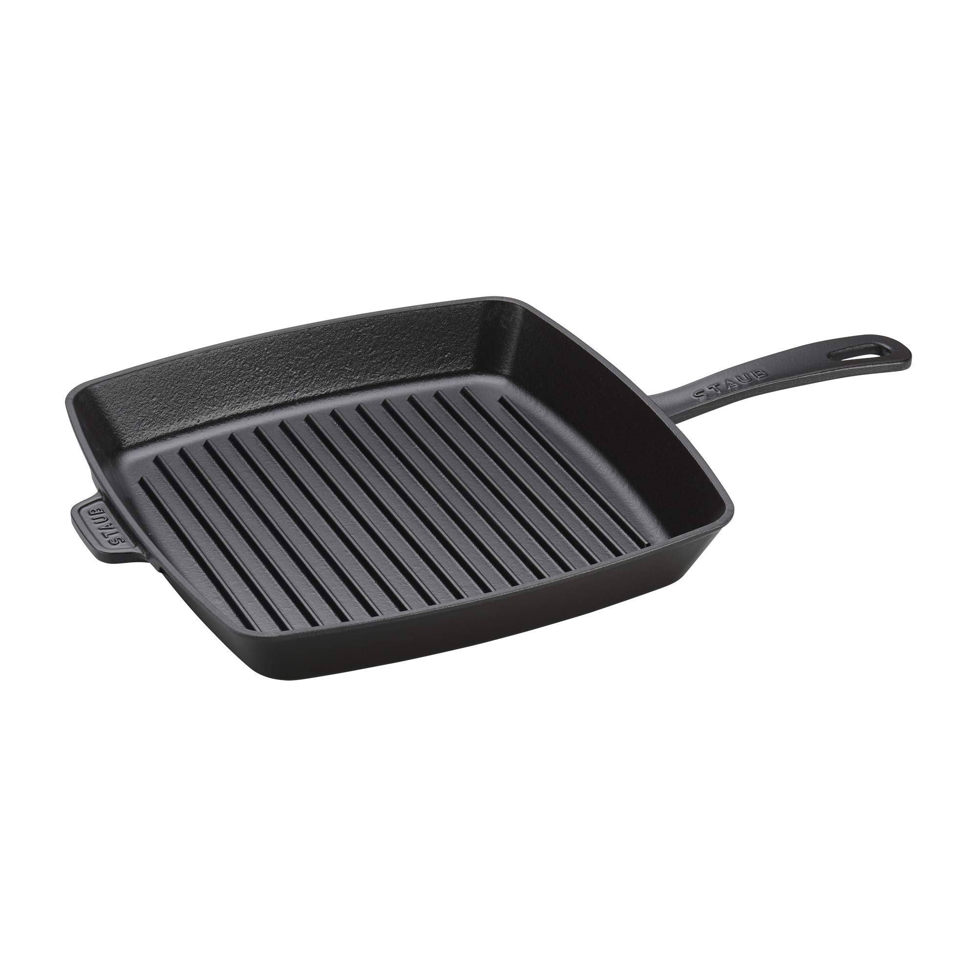 Staub Cast Iron 12-Inch Square Grill Pan - Matte Black, Made In France