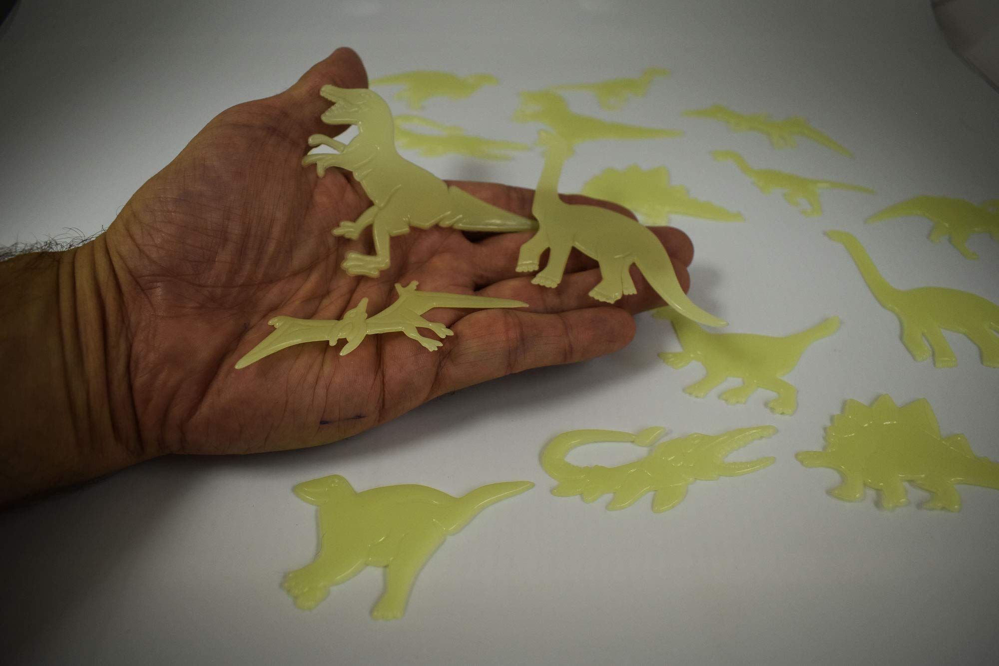 Directglow 18 Piece Glow In The Dark Dinosaurs Wall Ceiling Decor