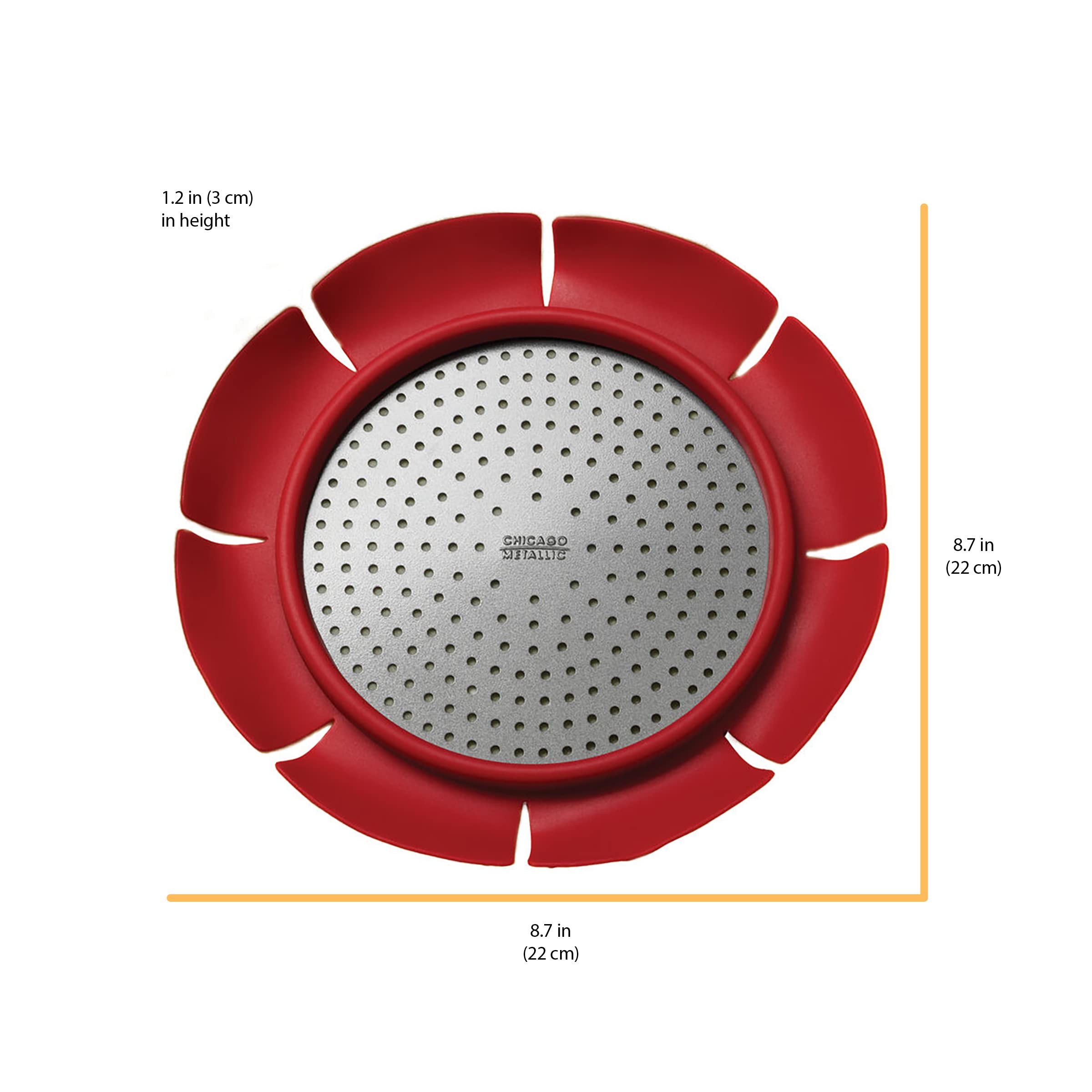 Chicago Metallic Pie Weight - Steel, 1-Pack, Red, Model CMB164