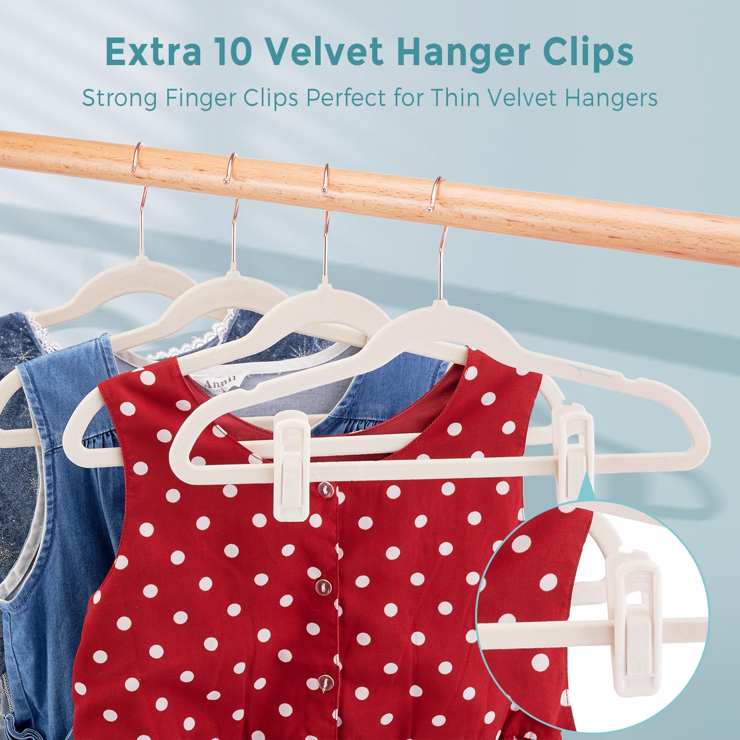 Tonswachic Kids Velvet Hangers 30 Pack - 14'' Inch Premium Non Slip Kids Felt Hangers For Clothes - Ultra Thin Baby Felt Hangers