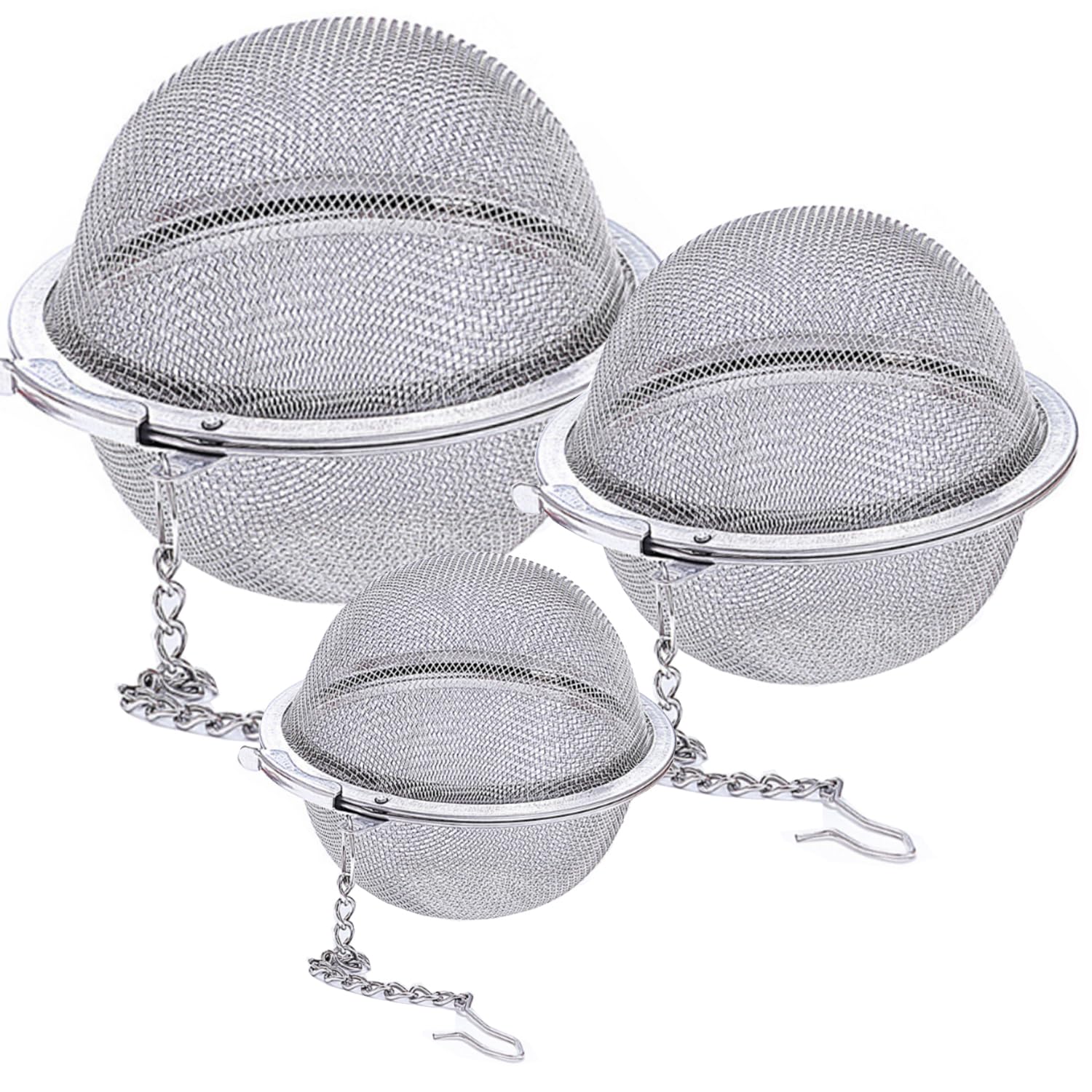 Stainless Steel Mesh Tea Ball, Extra Fine Mesh Tea Infuser For Loose Leaf Tea, Tea Strainers Tea Infuser Strainer Filters For Te