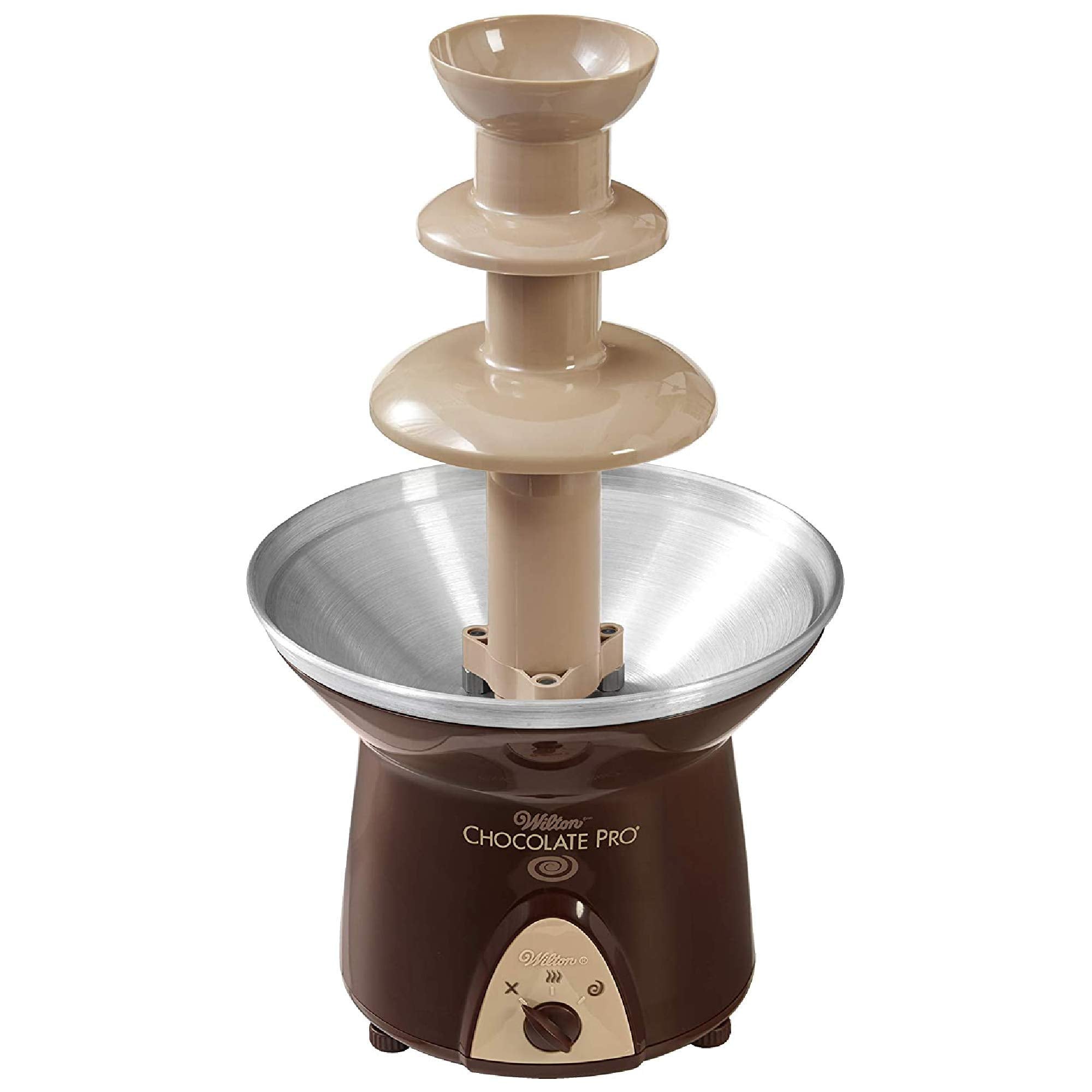 Wilton Chocolate Pro Chocolate Fountain And Fondue Fountain - Designed To Keep Chocolate Melted For Easy Treat Dipping, 3-Tier,