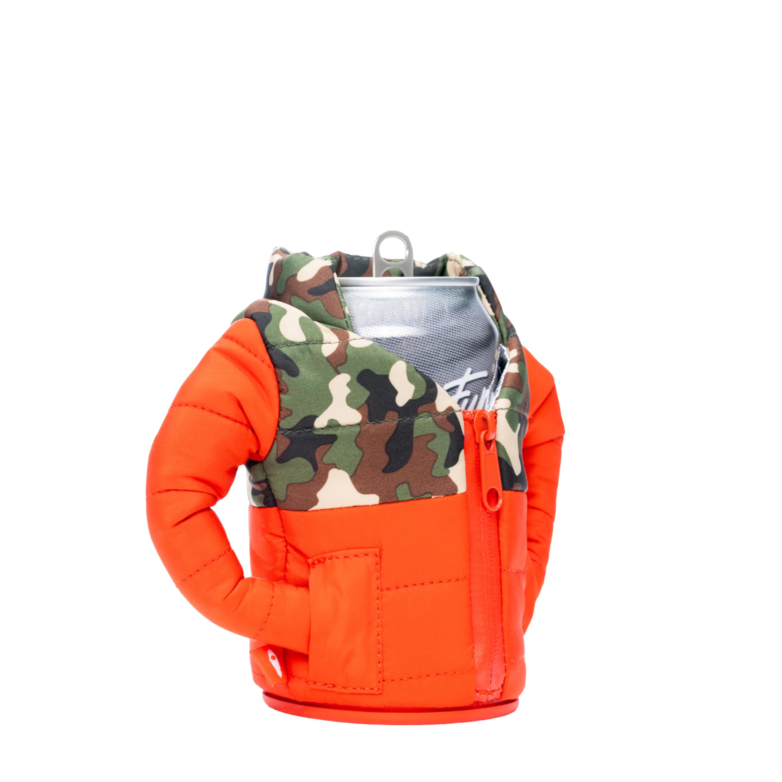 Puffin - The Puffy Beverage Jacket, Insulated Can Cooler, Puffin Redwoodsy Camo