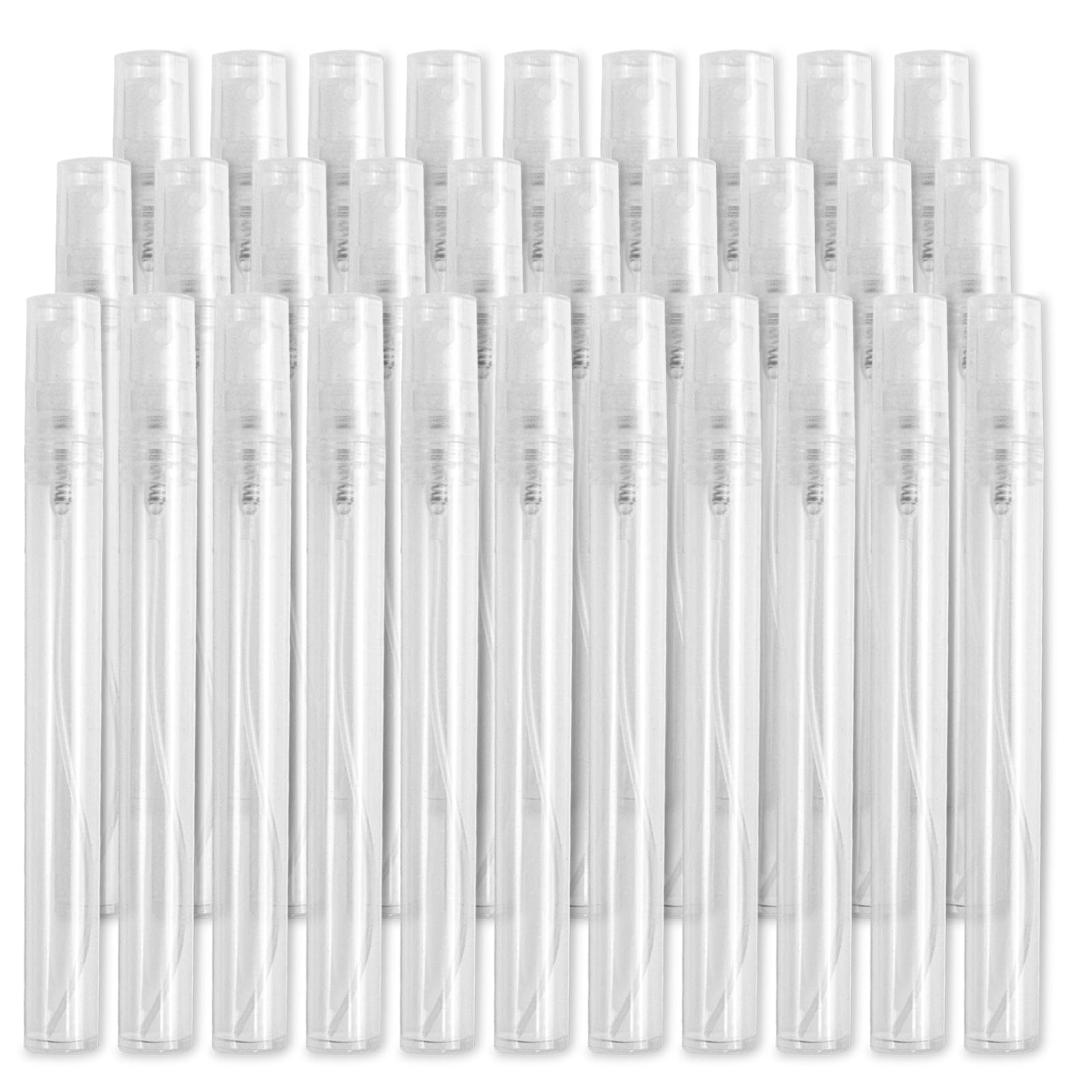 GTILE 30 PCS Mini Empty Spray Bottle 10ml Plastic Refillable Atomizer