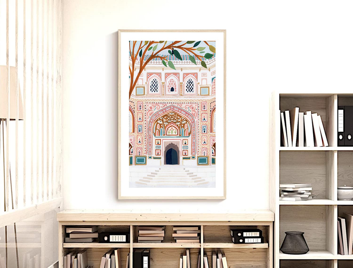 Nationcog Amber Palace Jaipur Art Print, India Art Print, Jaipur Wall Art, Travel Print, Travel Poster, Housewarming Gift, Home