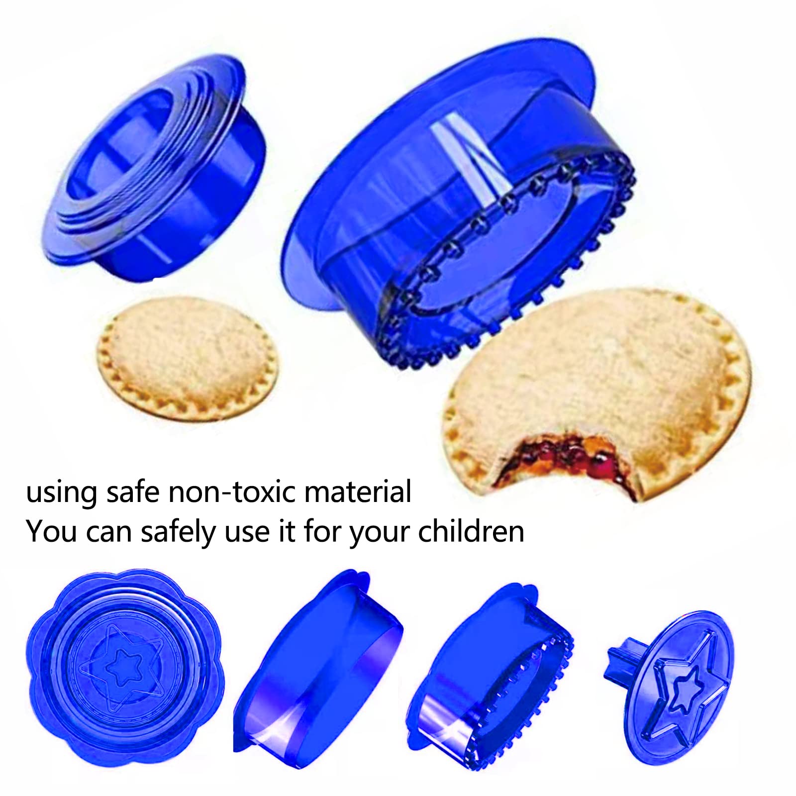 Sandwich Cutter And Sealer 6 Pack Uncrustables Sandwich Maker Diy Cookie For Boys Girls Breakfast Lunch Great Gift For Kids Lunc