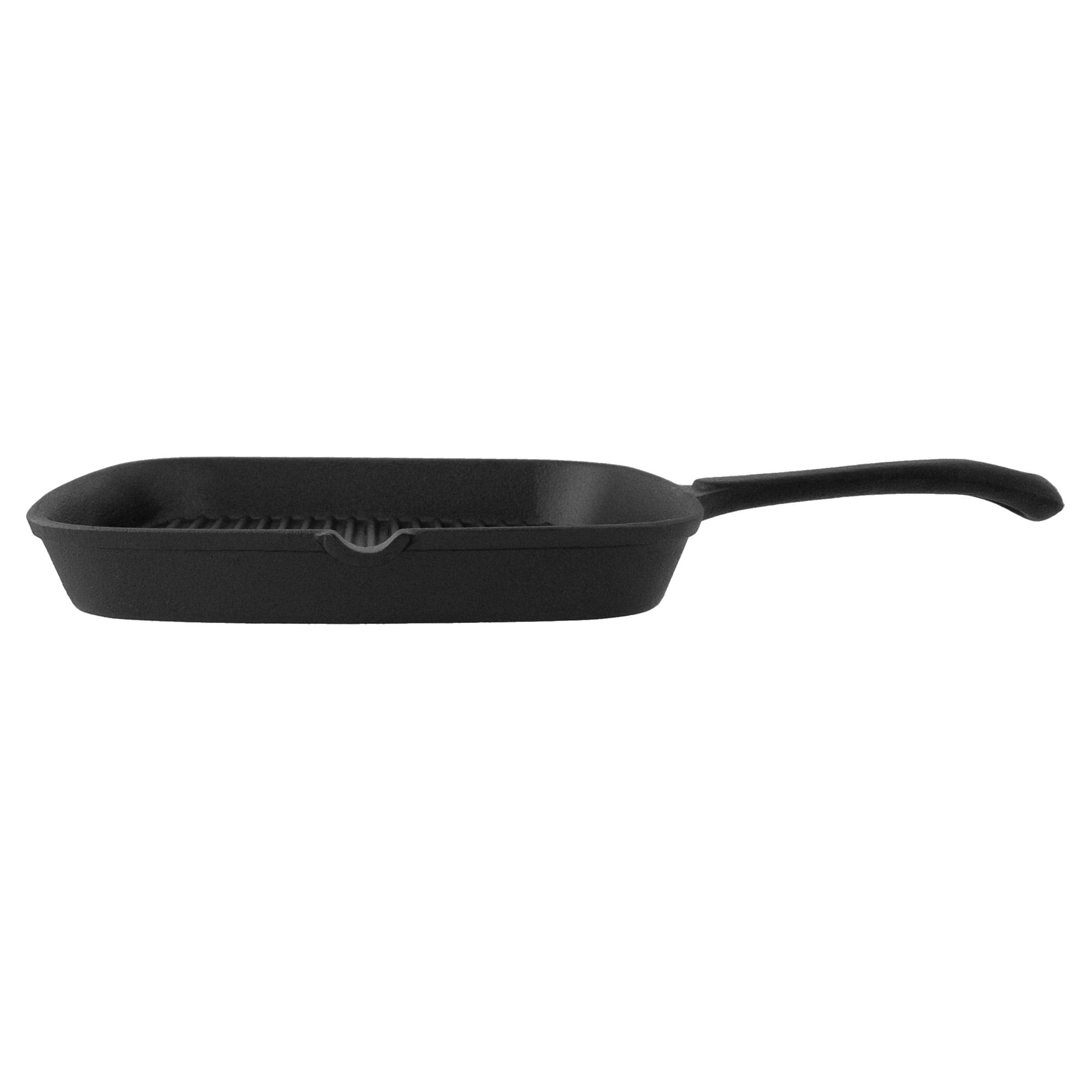 Old Mountain 9.5 Inch Square Grill Pan, Black