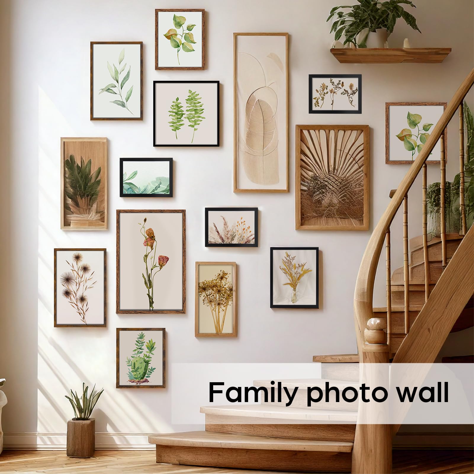 Giftgarden 8x8 Picture Frame White, 8 by 8 Thin Square Photo Frame for Gallery Wall Tabletop Display, Single