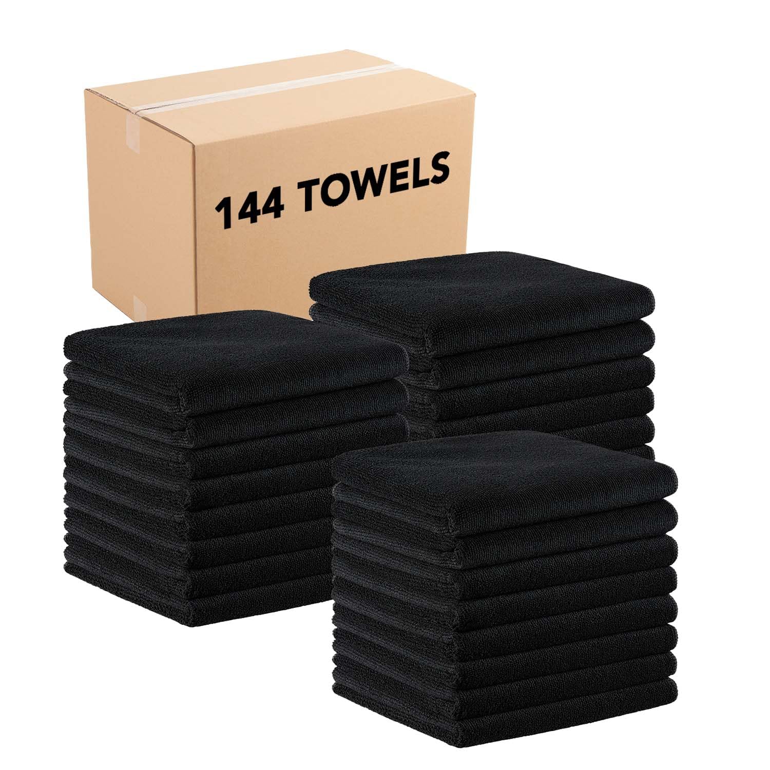 Arkwright Bleach Proof Salon Towels Bulk - Case of 144 - Ultra Soft, Gentle Microfiber, Highly Absorbent & Quick Dry Spa Facial