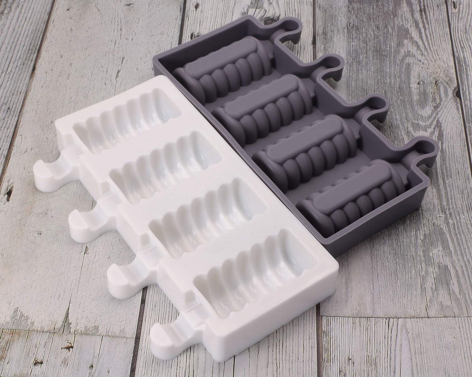 Mini Skater 1 Picece 4 Cavities Mini Ice Pop Molds Silicone Molds Ice Cream Candy Bar Making Tool Juice Shape Ice Pop Barrel Diy