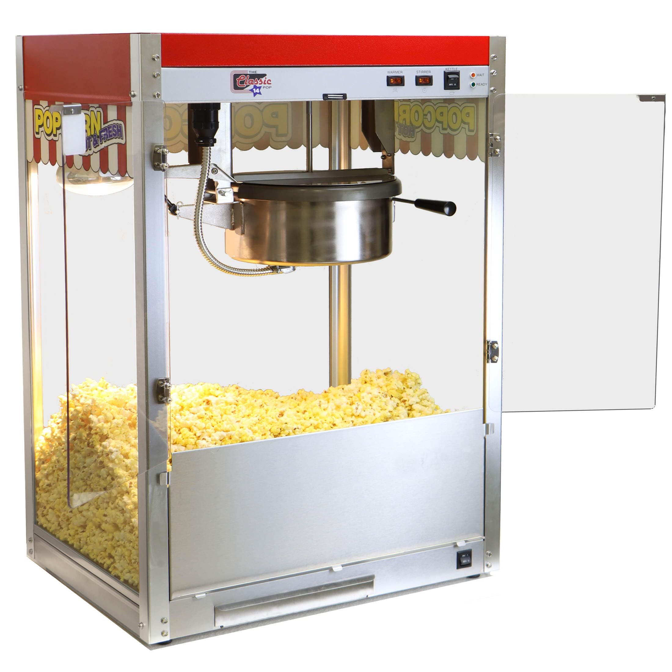 Paragon Classic Pop 14 Ounce Popcorn Machine for Professional Concessionaires Requiring Commercial Quality High Output Popcorn E