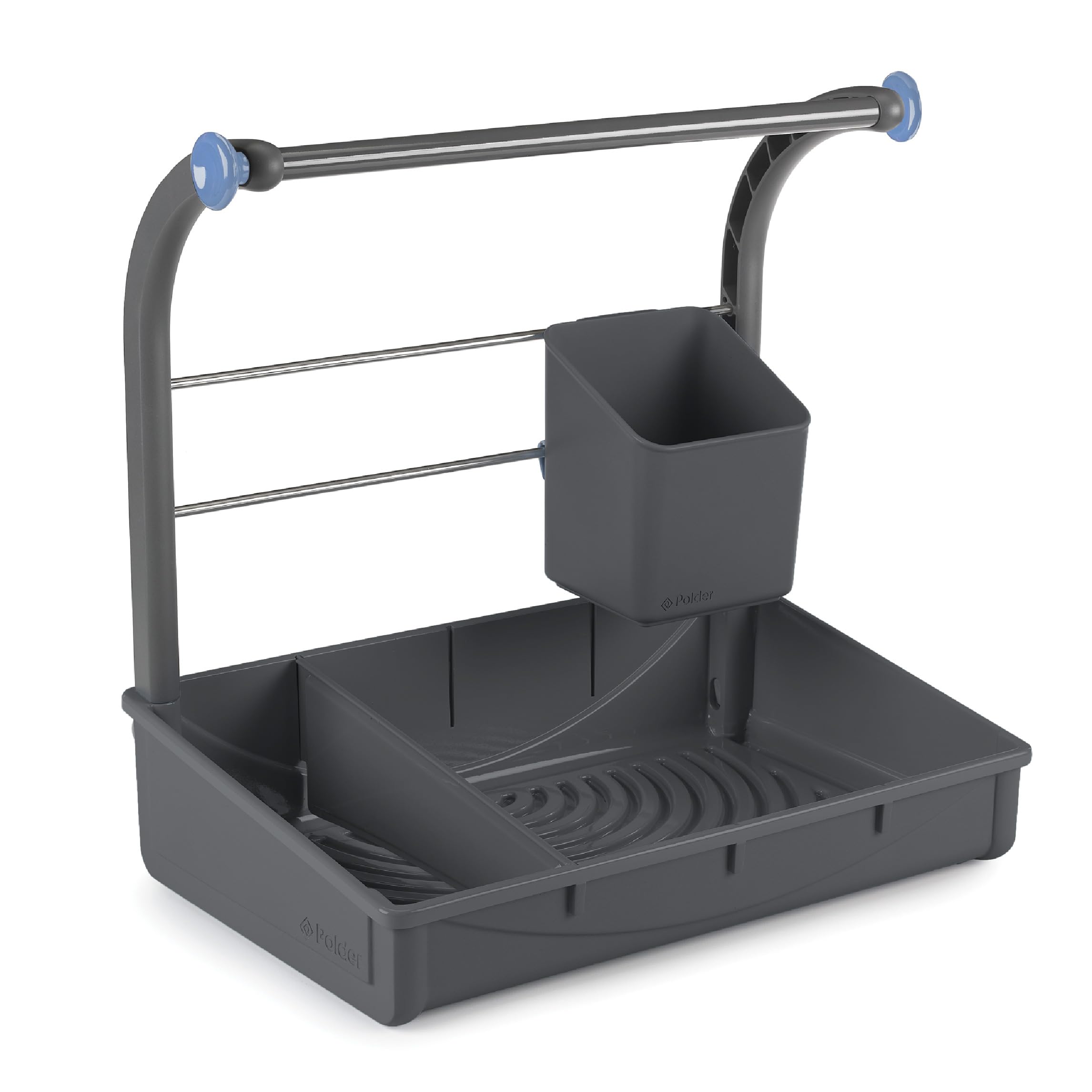 Polder Under Sink Storage Caddy, Kitchen And Bathroom Organization And Storage With Tray, Easy-To-Assemble, 16.75'' X 10.5'' X 1