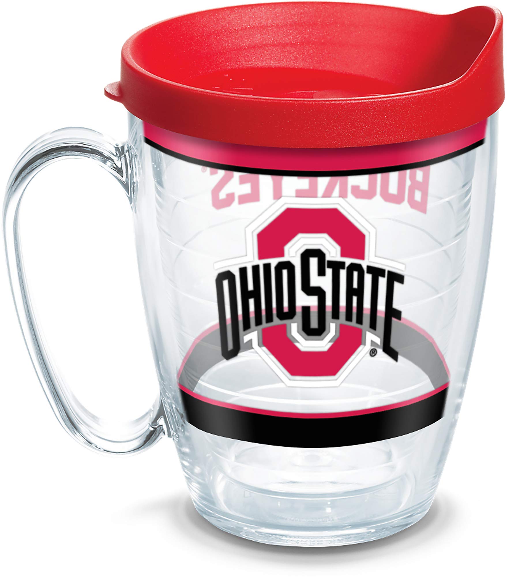 Tervis Made in USA Double Walled Ohio State Buckeyes Insulated Tumbler Cup Keeps Drinks Cold & Hot, 16oz Mug, Tradition
