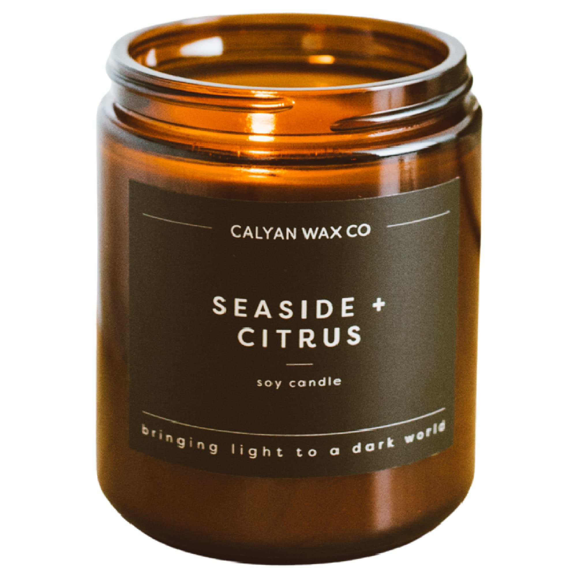 Calyan Wax Soy Wax Candle, Seaside & Citrus Scented Candle for The Home  Premium Candle with Essential Oils  7.2 oz 57 Hour Burn