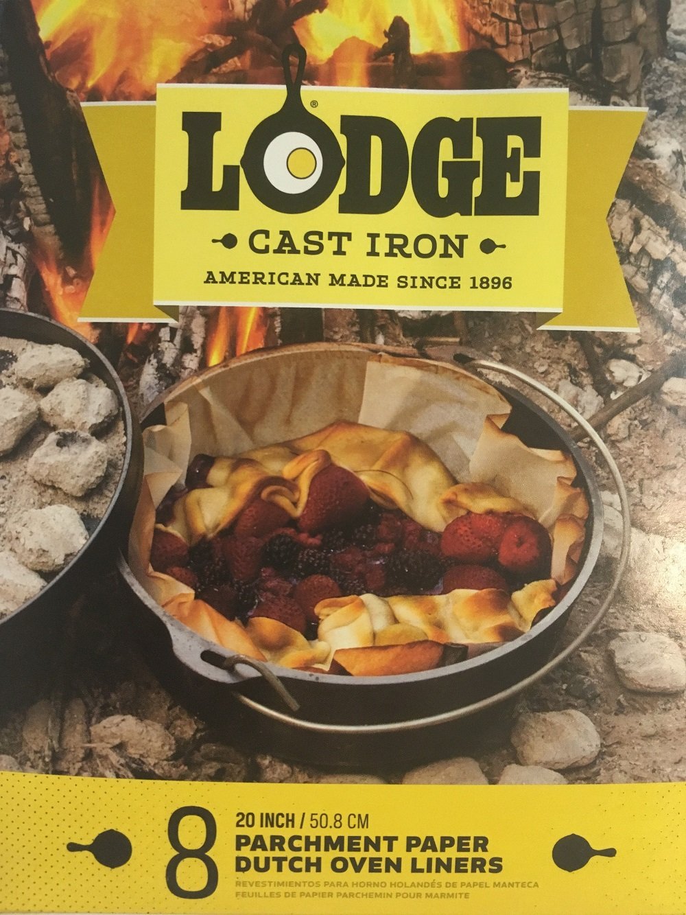 Lodge Manufacturing Parchment Paper Dutch Oven Liners 7 X 5 X 1