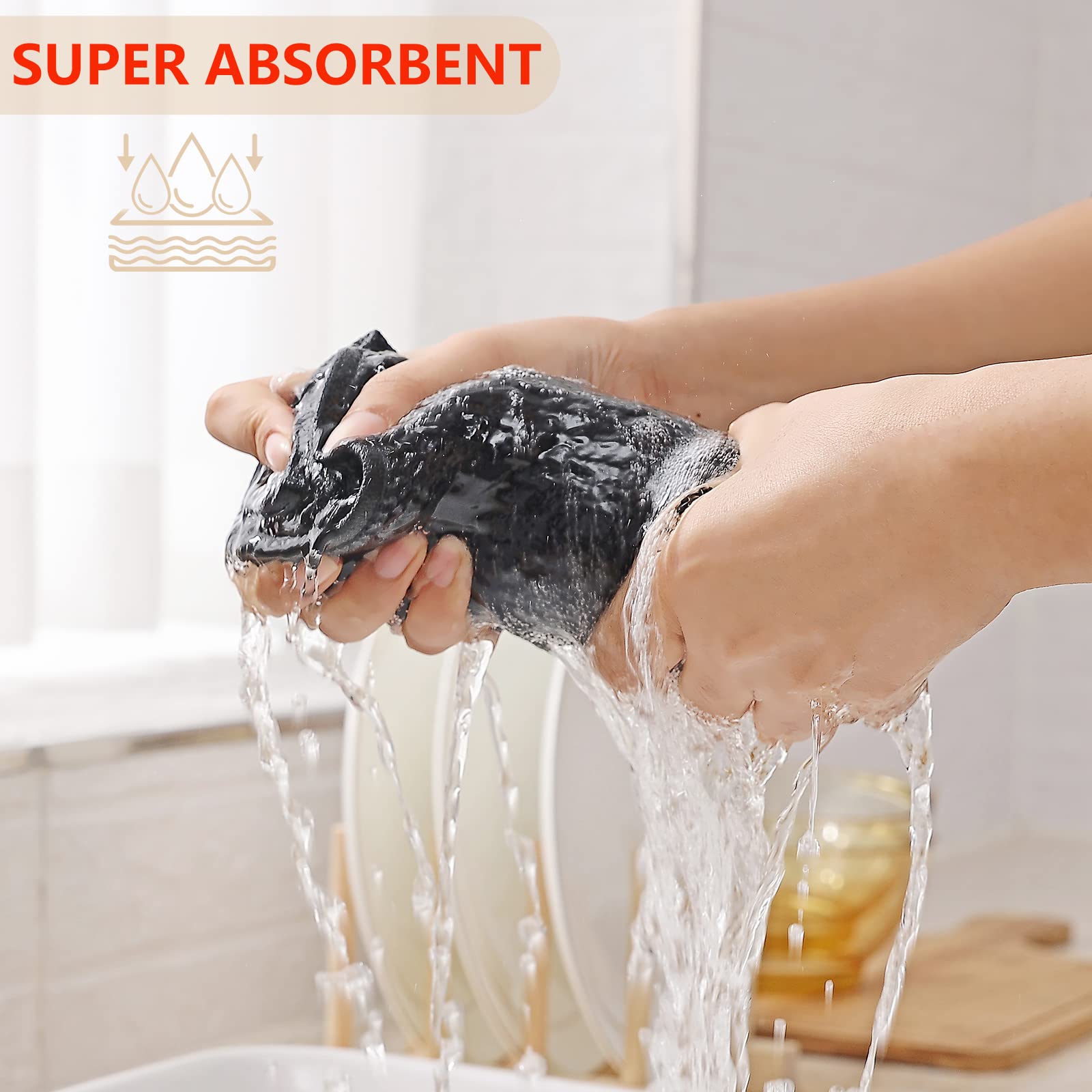 Kitinjoy 100% Cotton Waffle Weave Kitchen Towels, 4-Pack Super Soft And Absorbent Kitchen Dish Towels For Drying Dishes, Kitchen