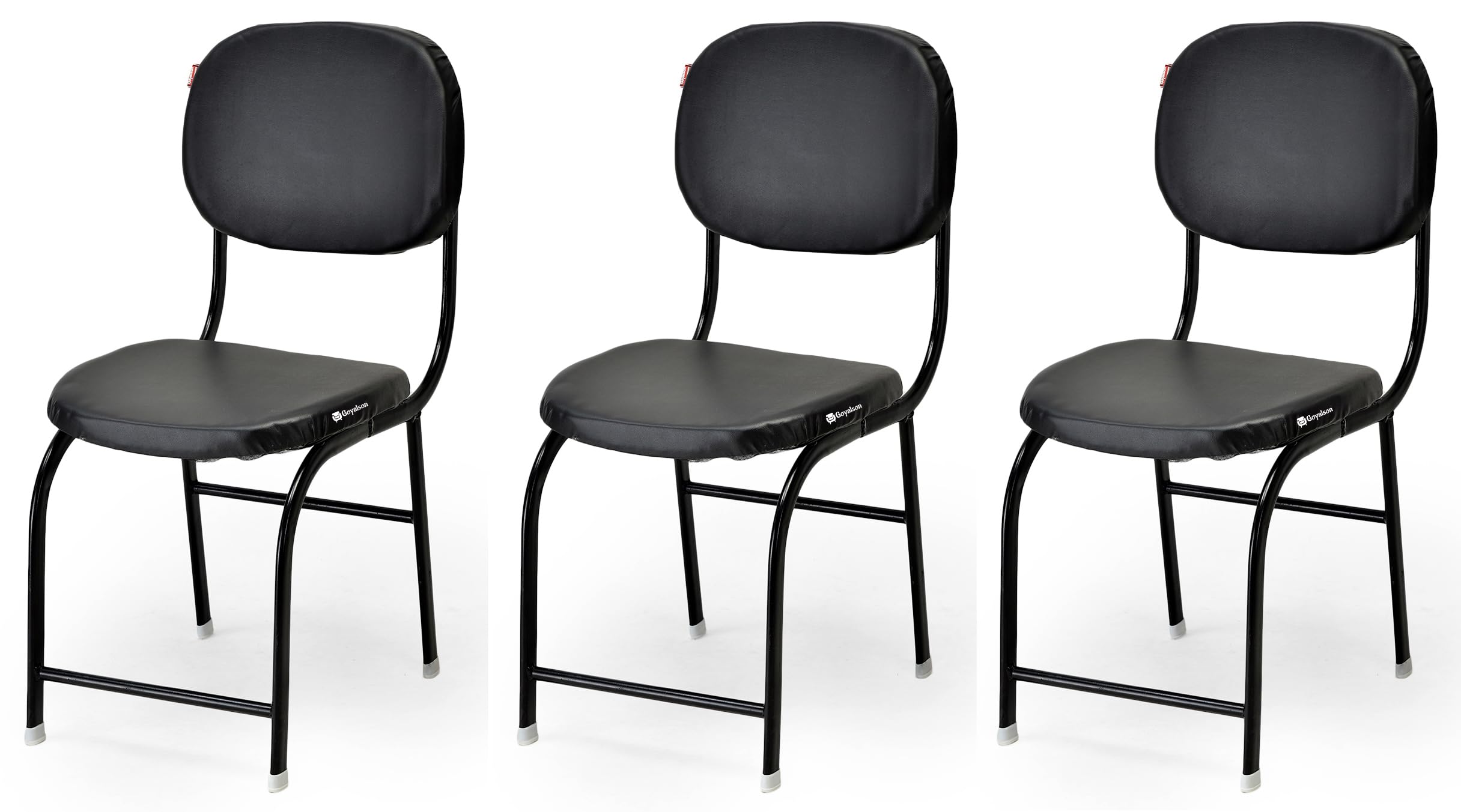 Kithania Office Visitor Chair Home Mesh Study Students Adults Comfortable Chair (3, Black, Standard)
