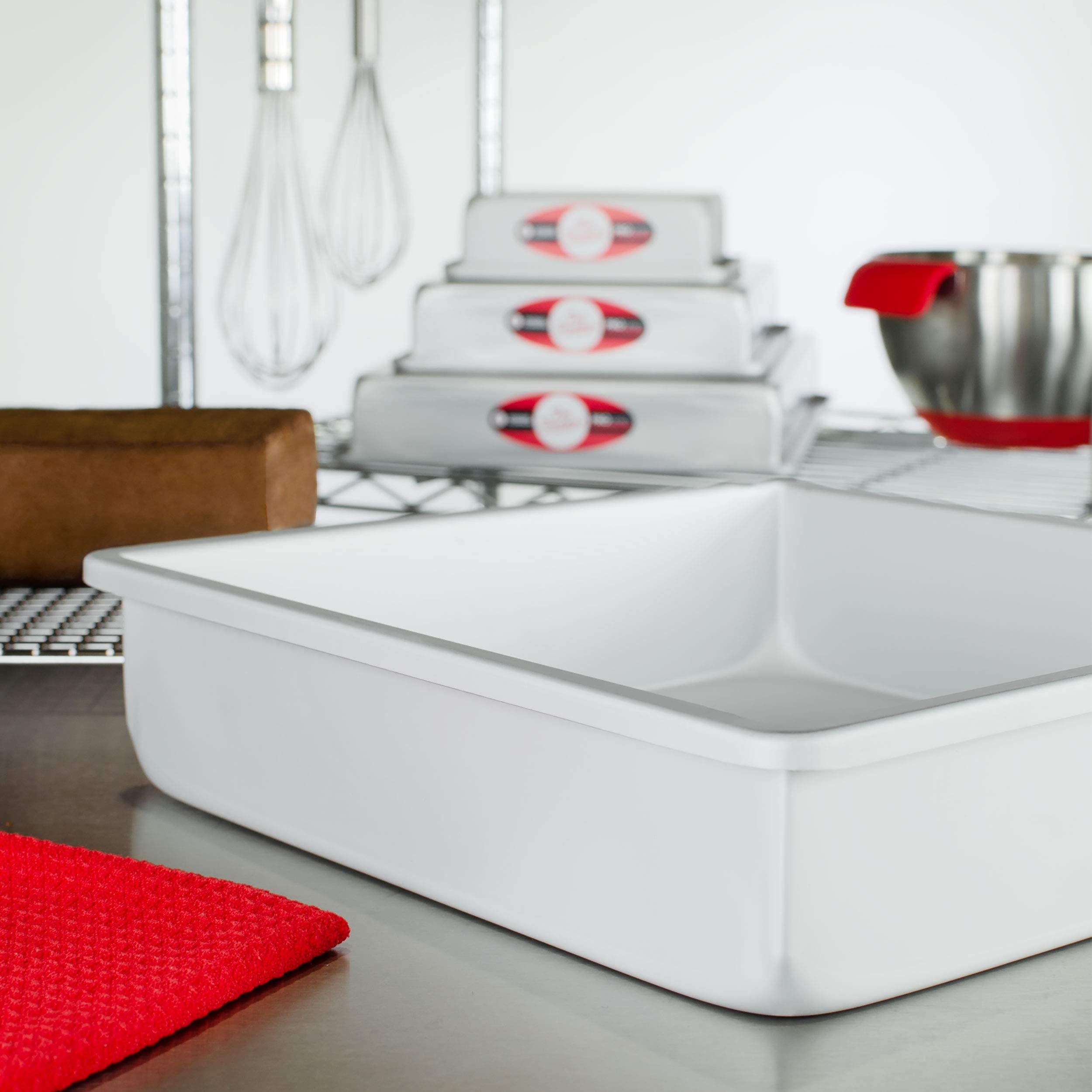 Fat Daddio'S Psq-12123 Anodized Aluminum Square Cake Pan, 12 X 3 Inch