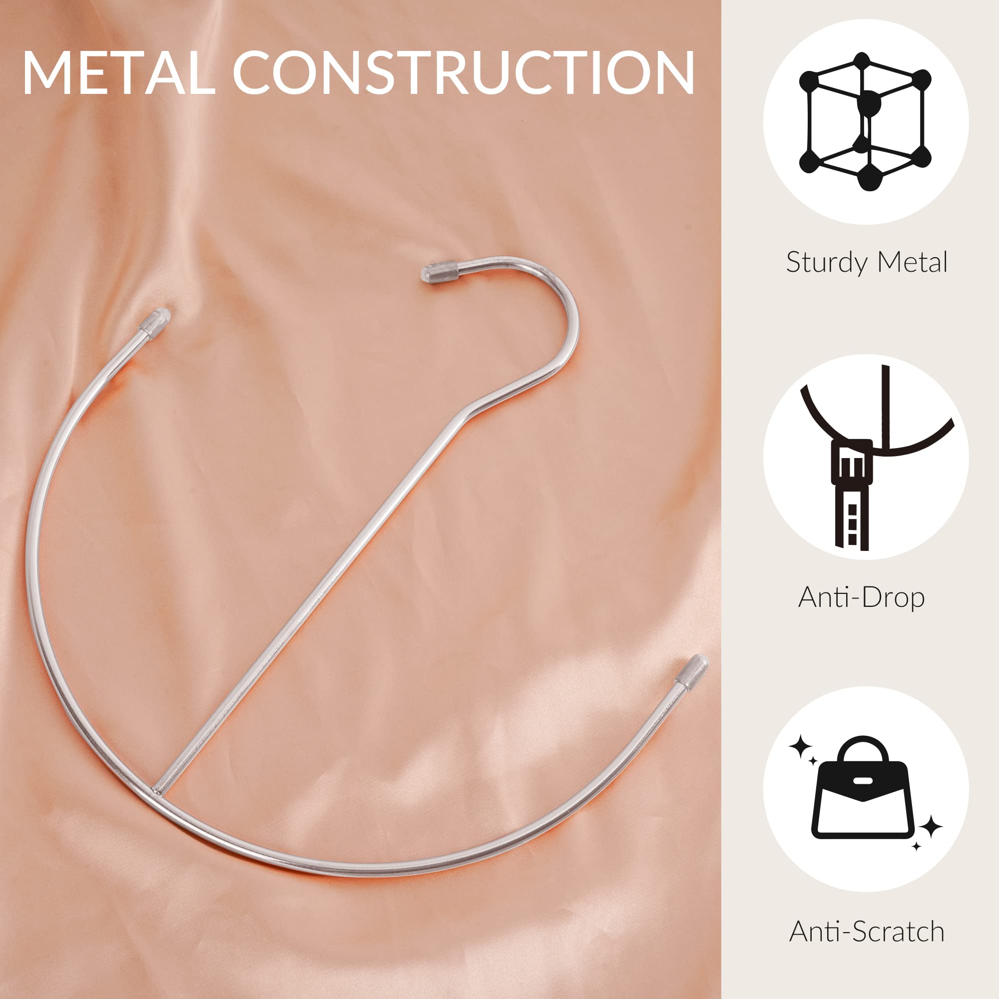 Zedodier Belt Hangers, Belt Rack Silver Closet Accessories Organizers, Closet Organizer Hook Rack For Belt, Ties, Scarves, Camis