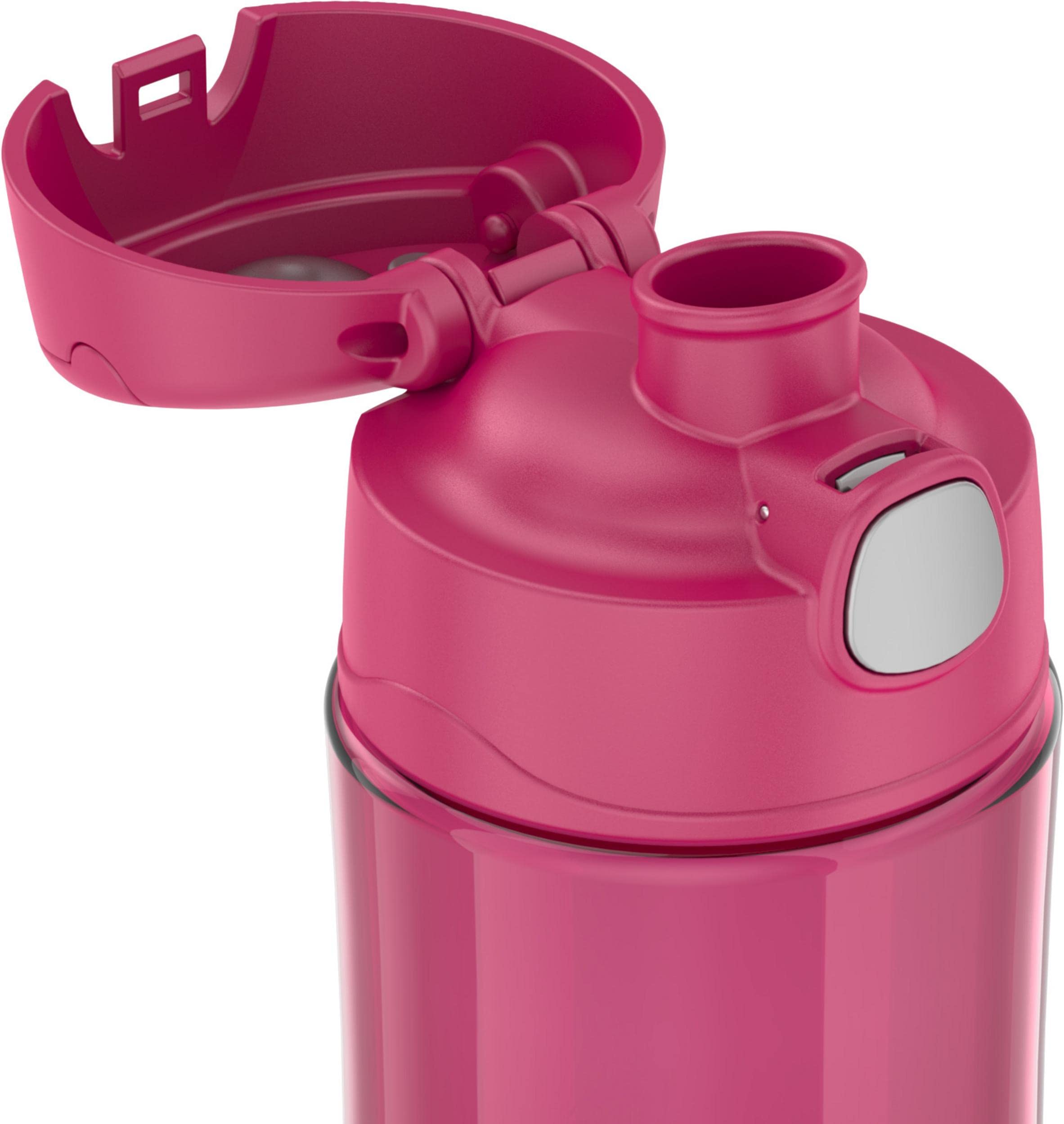 Thermos Funtainer 16 Ounce Plastic Hydration Bottle With Spout, Raspberry