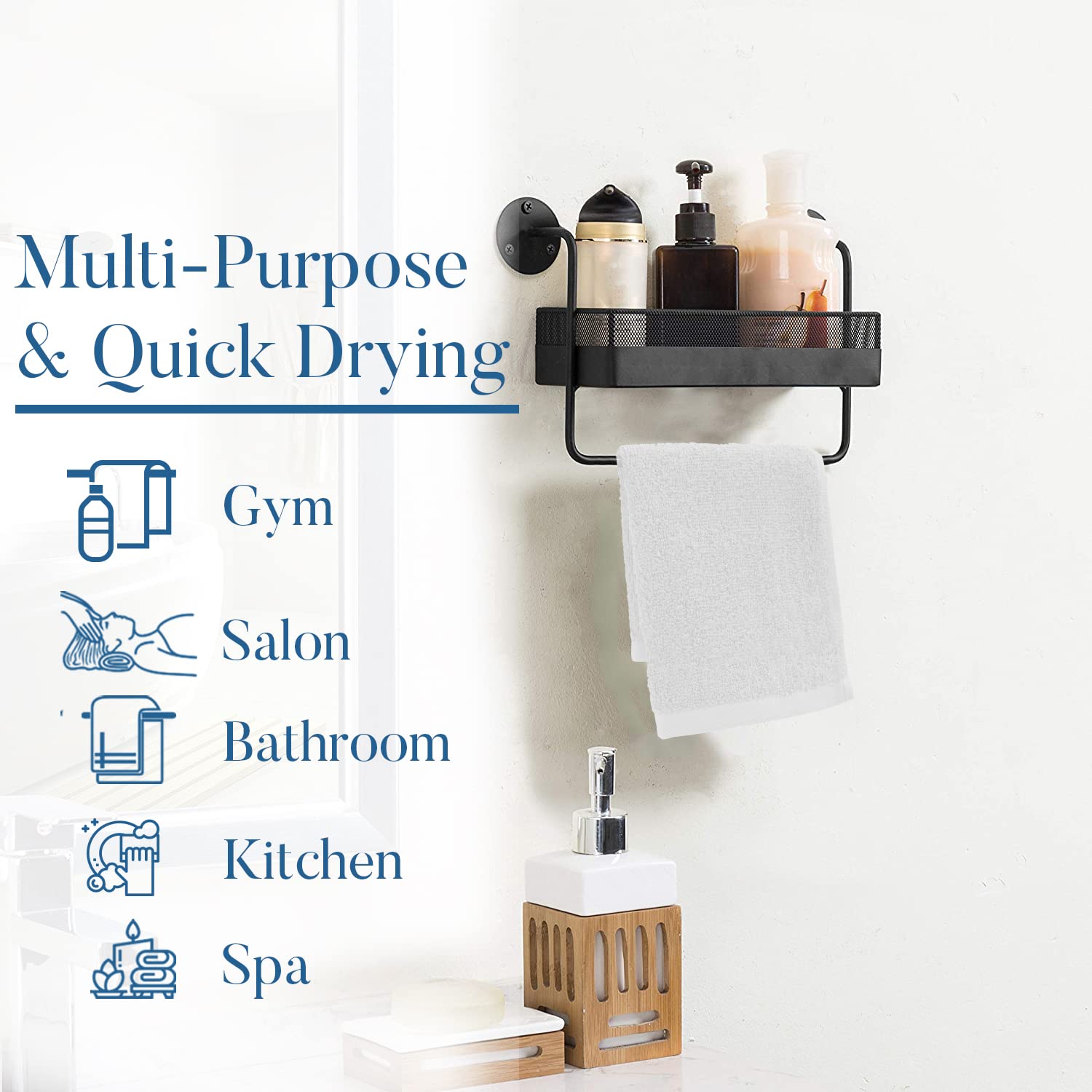 Dan River 100% Cotton Washcloths 12 Pack Premium Quality Face And Body Cloth, Quick Dry Essential Towels For Bathroom, Hand, Kit