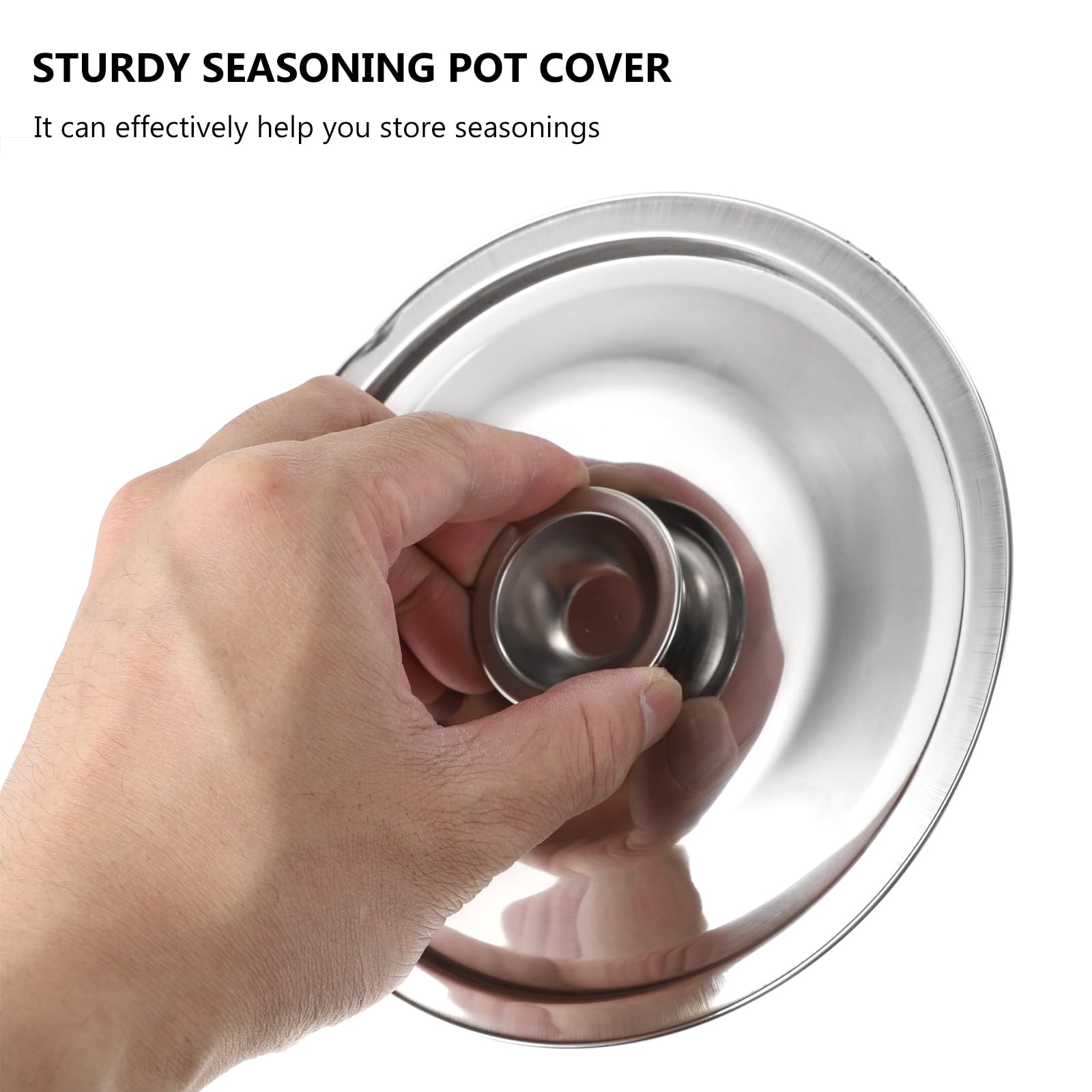 Doitool Stainless Steel Pan Cover,6.3Inch /16Cm Mini Pan Lid Small Universal Lid For Pots,Bowl Covers Seasoning Pot Lid Saucepan