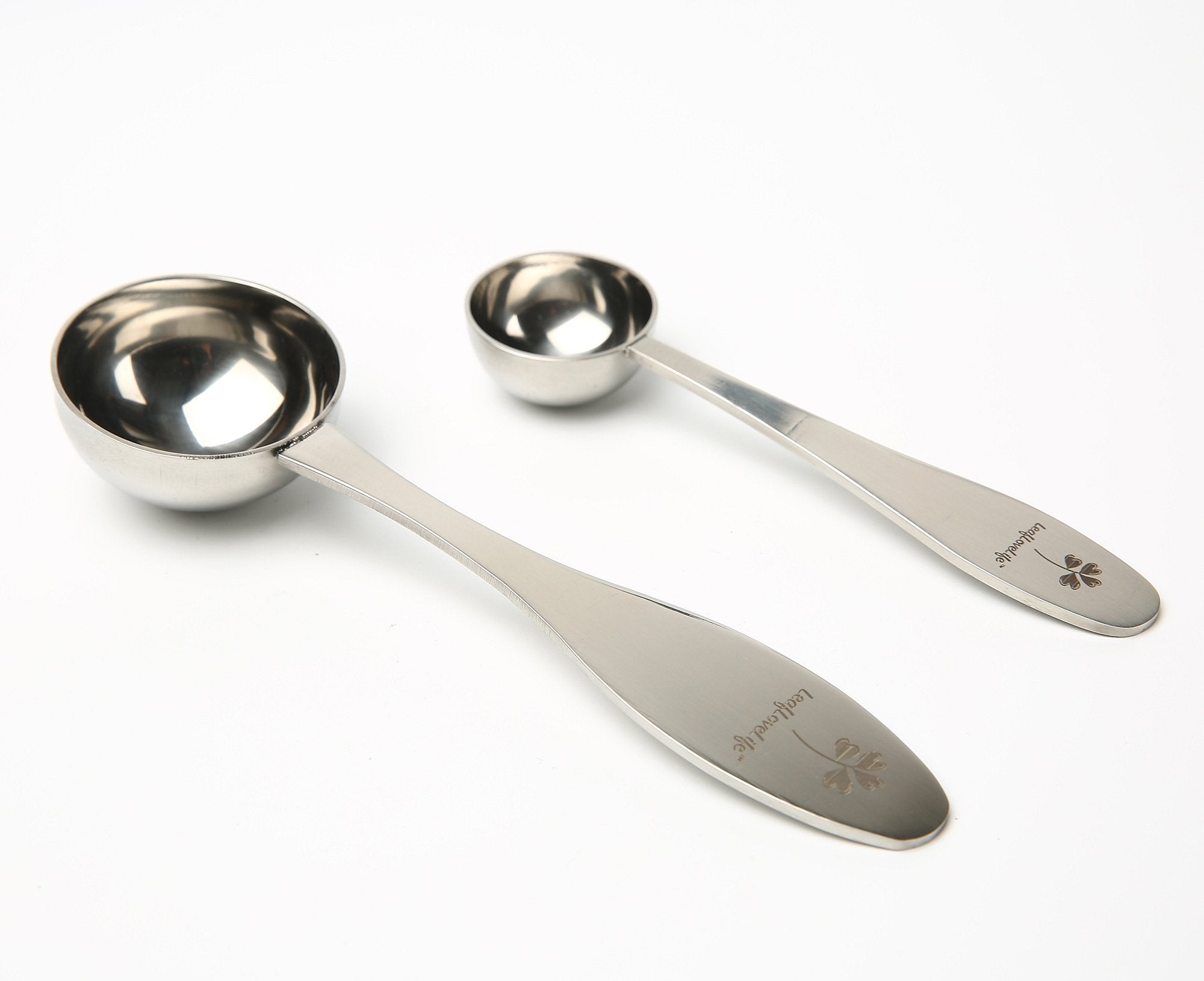 Leaflovelife Coffee Scoop - Stainless Steel Tablespoon Measuring Coffee Scoop - Perfect For Scooping Coffee, Cocoa, Tea, Protein