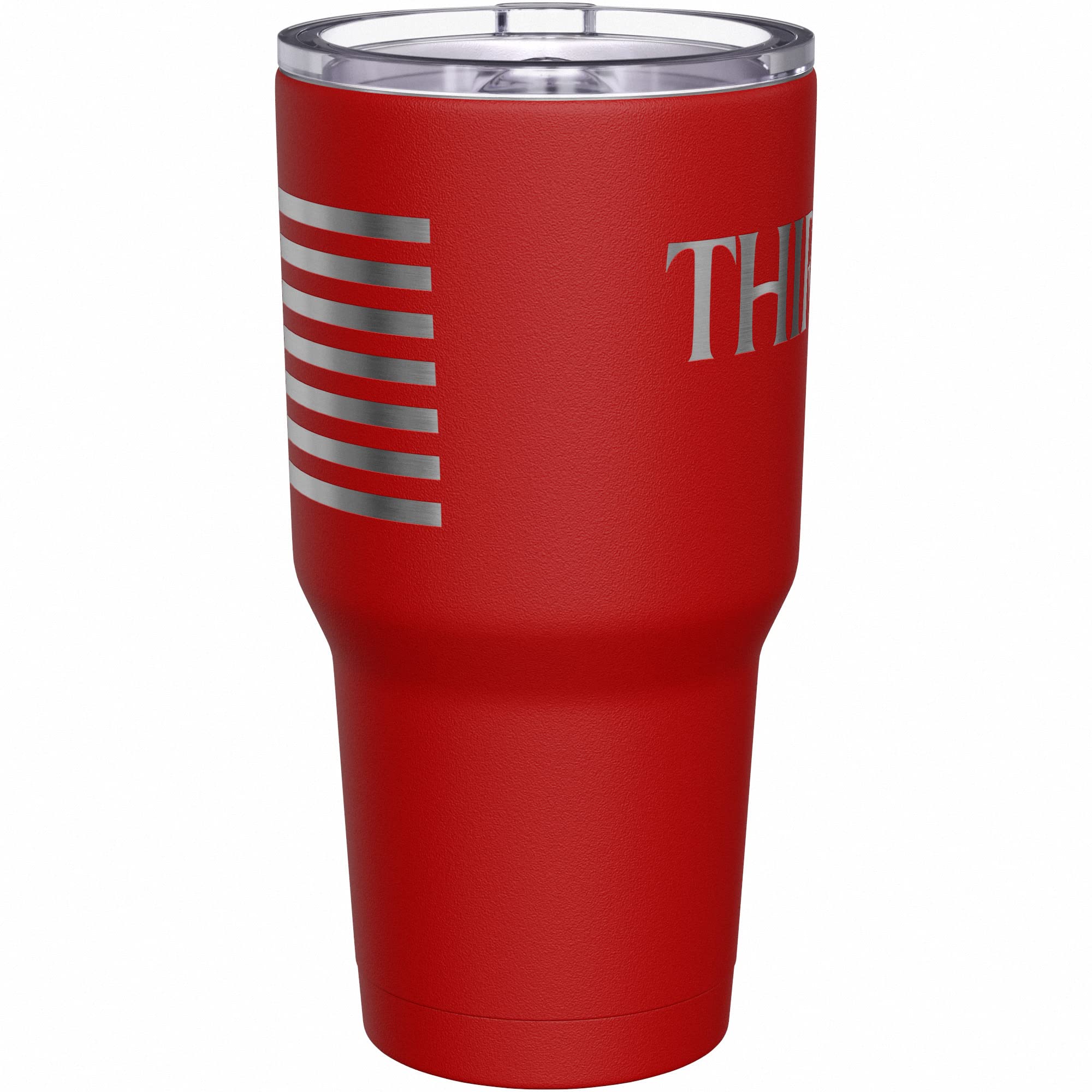 We The People Holsters - Thirsty AF - Coffee Tumbler - American Flag Coffee Travel Mug - Engraved Tumbler - Double Insulated Tumbler - 30 oz