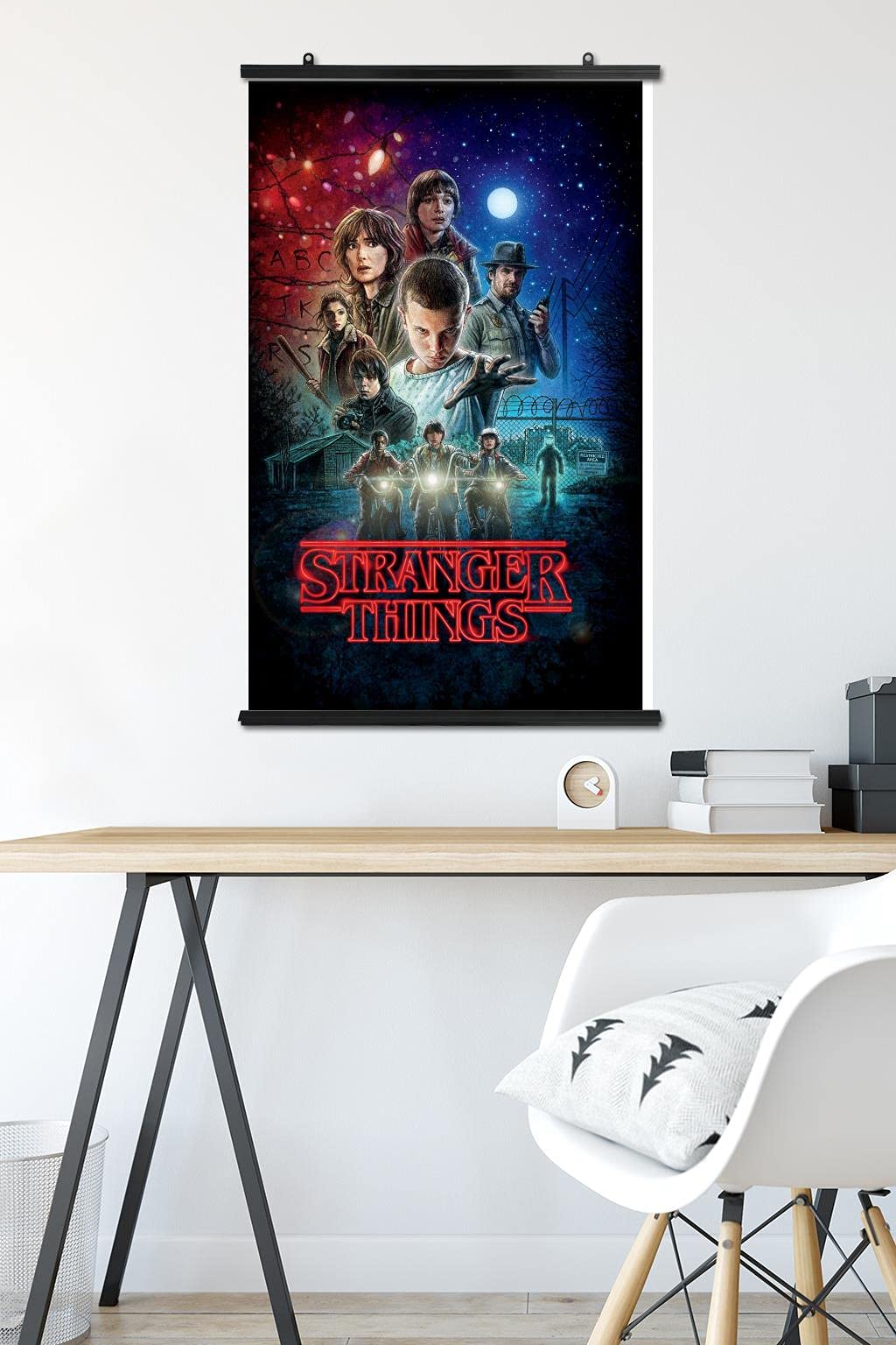Trends International Netflix Stranger Things - One Sheet Wall Poster, 22.37'' X 34.00'', Premium Poster & Clip Bundle