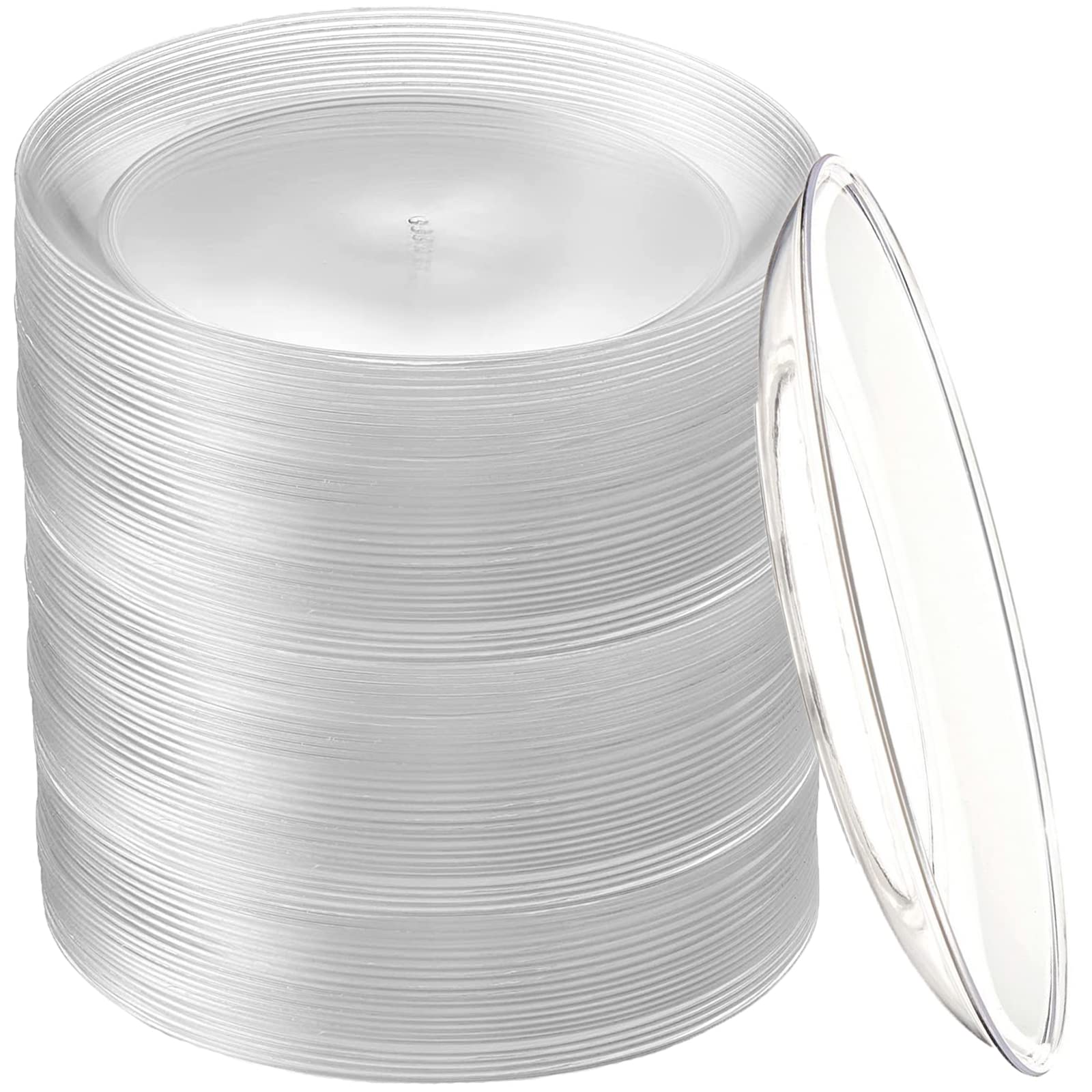200 Pack Disposable Clear Plates 5 Inch Plastic Dessert Plates Wedding Cake Appetizers Plates For Party Dinner Bbq Travel