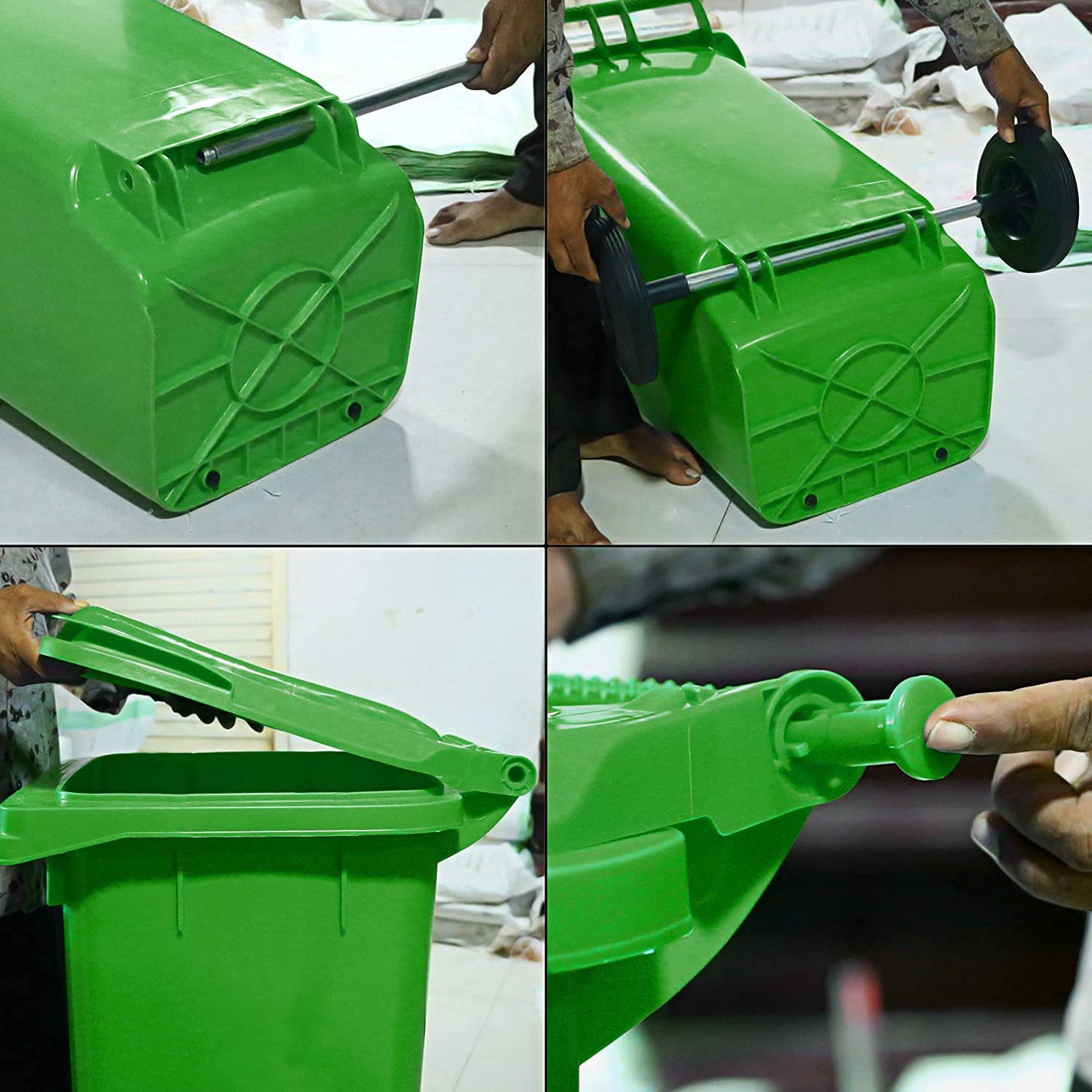 Nilkamal Dustbin | 120 Liter | Color options available | Dustbin with wheels | Outdoor garbage cans | Big dustbin with lid outdo