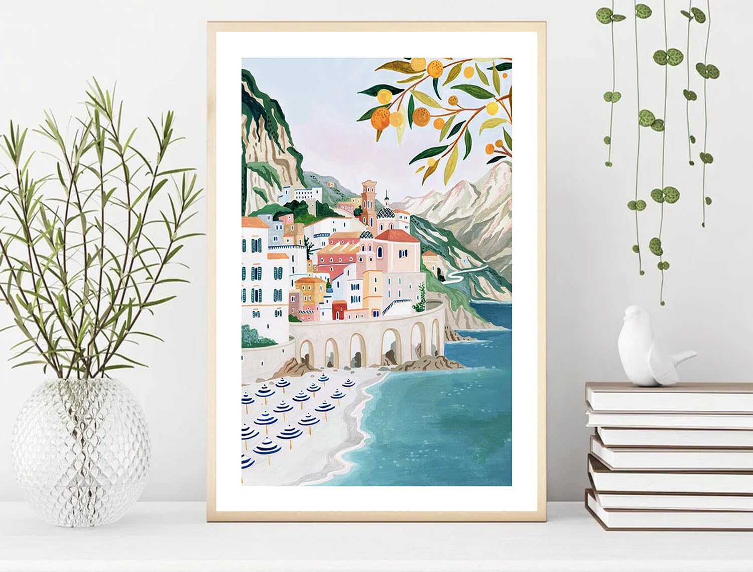 Atrani, Amalfi Coast Art Print, Italy Art Print, Travel Gift, Travel Poster, Europe Print, Italian Coast, Italian Riviera, House