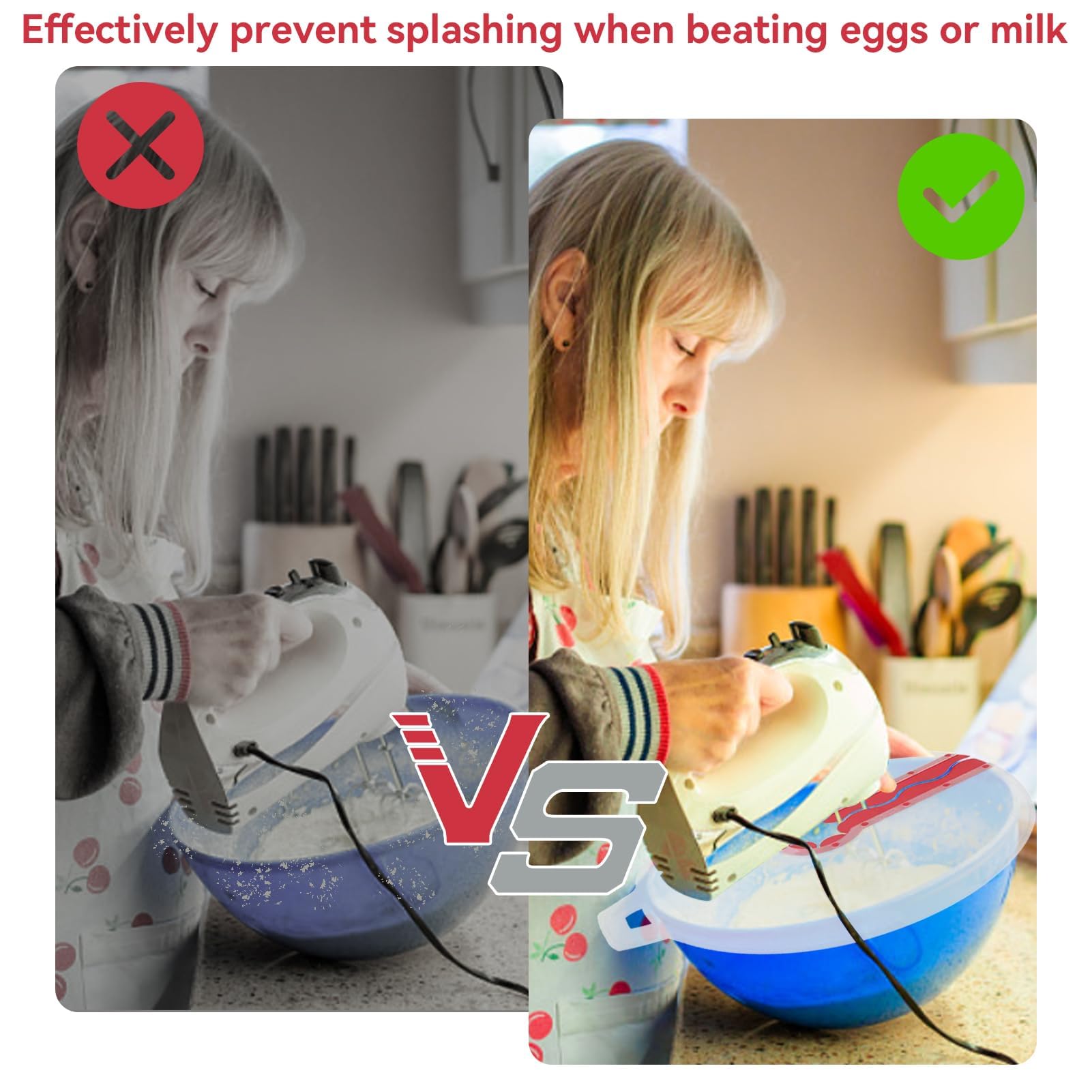 Mixing Bowl Splatter Guard, Silicone Mixing Bowl Splatter Screen Guard Mixer Splatter Guard Silicone Splatter Cover For Egg Bowl