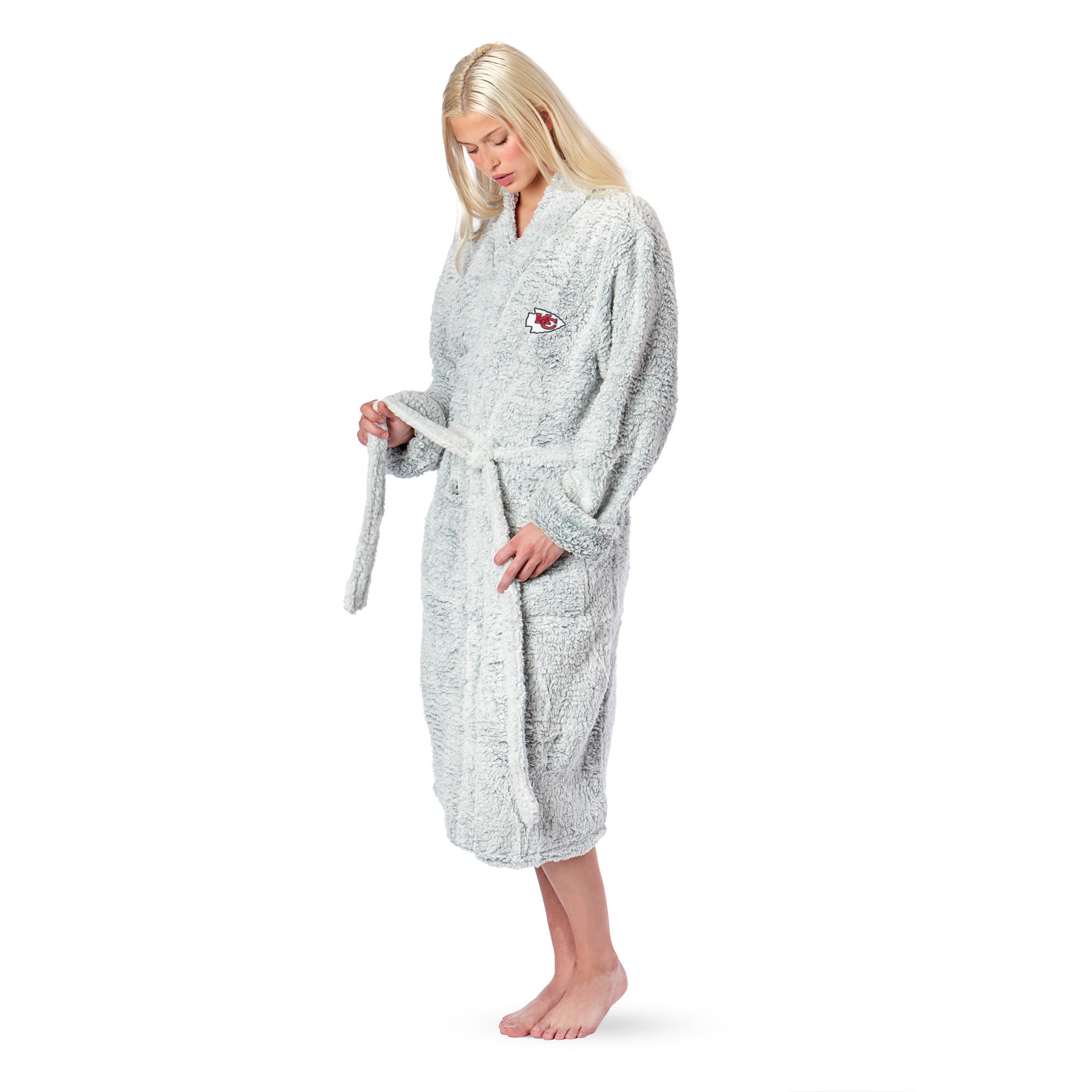 chiefs OFFIcIAL NFL Sherpa Bath Robe 26 x 47(D0102H94KEY)