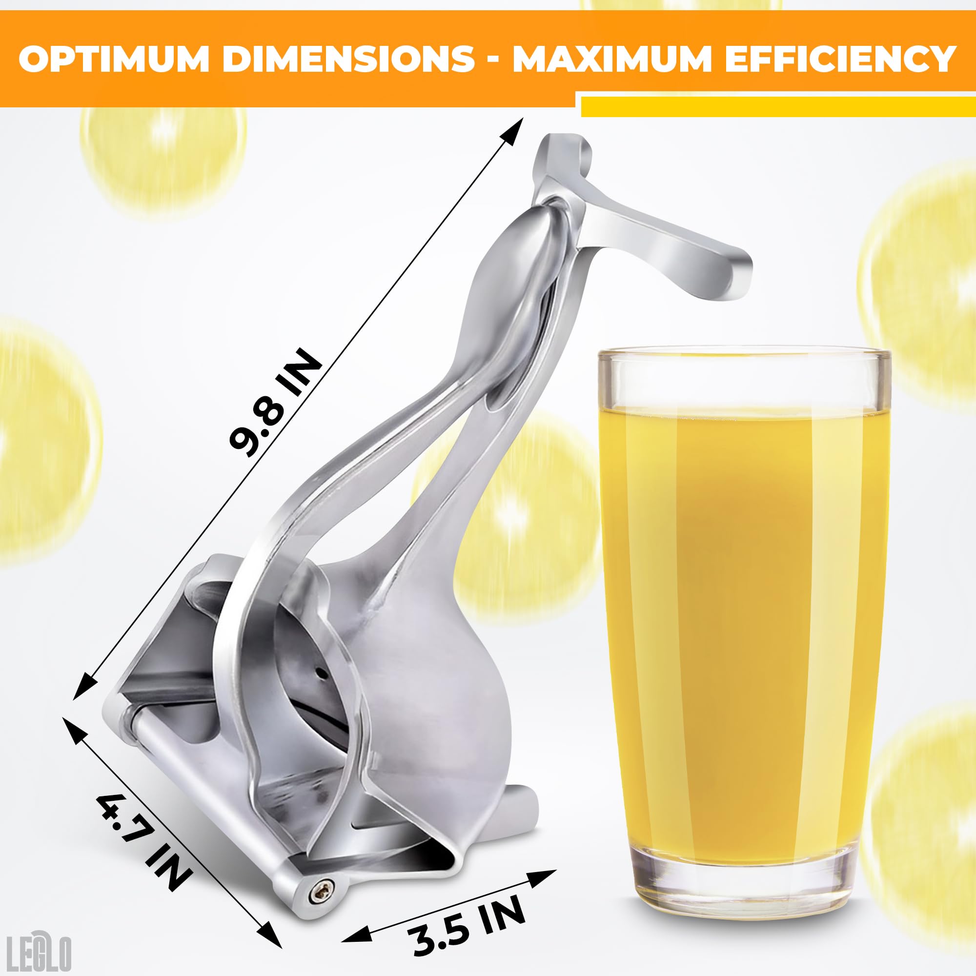 Hand Juicer Squeezer - Aluminum Manual Hand Press Juicer, Comfortable Ergonomic Grip For Efficient Juice Extraction Of Pomegrana