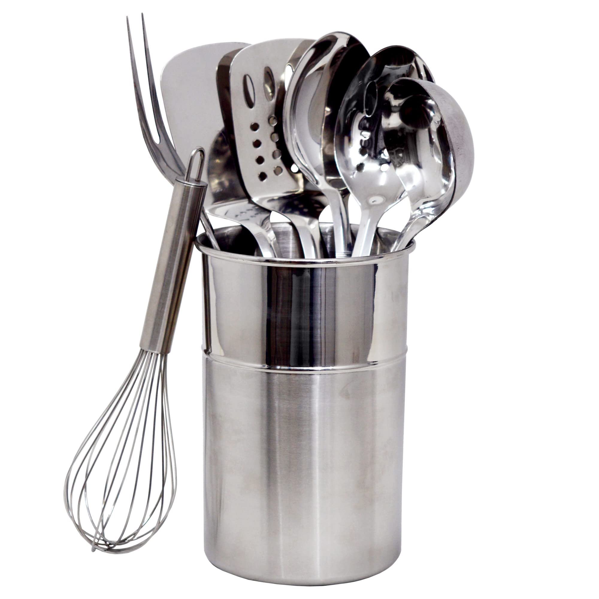Chef Craft Select Kitchen Tool and Utensil Set, 8 Piece Set, Stainless Steel