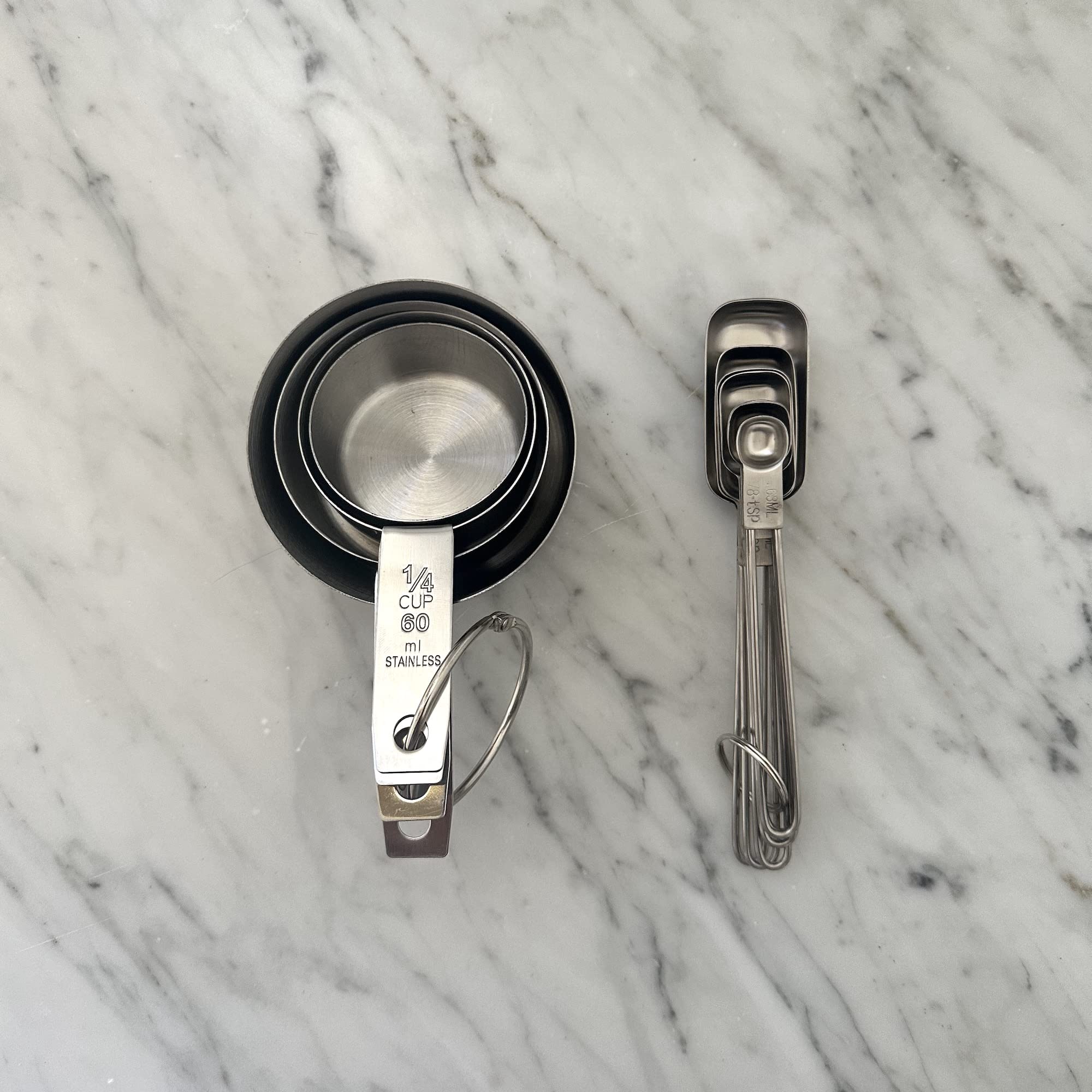 Fox Run Stainless Steel Measuring Cup/Spoon Set, Silver, 6.5 X 3.2 X 2''