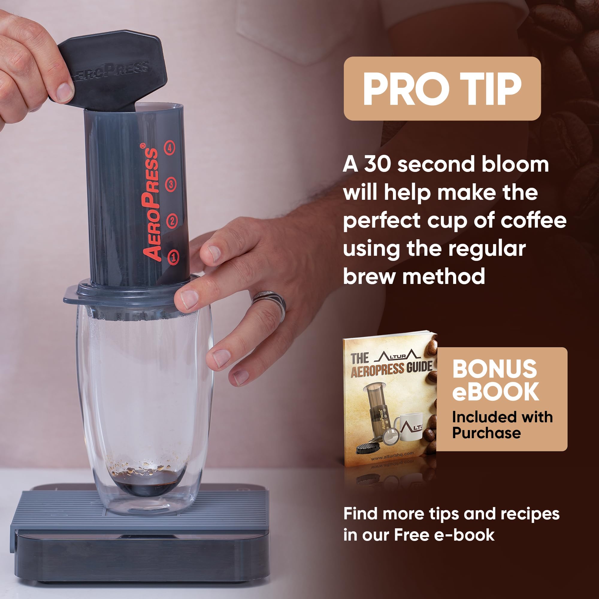 The Mesh Xl: Reusable Metal Filter For Aeropress Xl Coffee Maker. No More Paper Filters.
