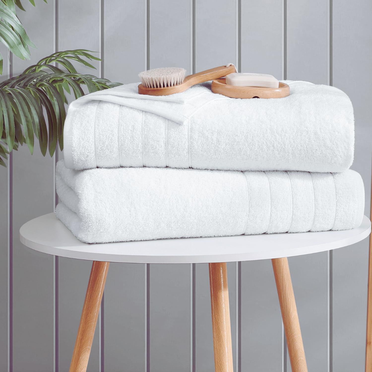 Casa Platino Bath Sheets, 4 Pack Bath Sheet(36''X 72''), 100% Ringspun Cotton Towels, White Towels For Bathroom, Absorbent Towel