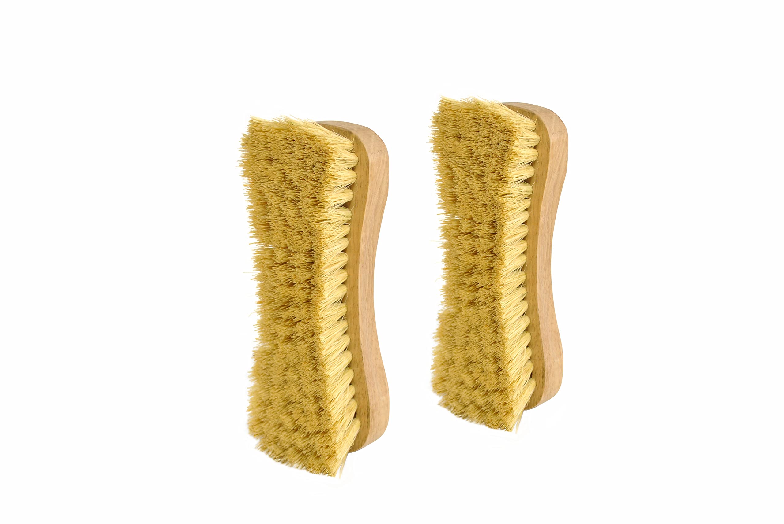 All-Natural Wooden Scrub Brush Set |Tampico Bristle Brush For Cleaning | Scrub Brushes For Cleaning | Floor, Tub, Kitchen, And C