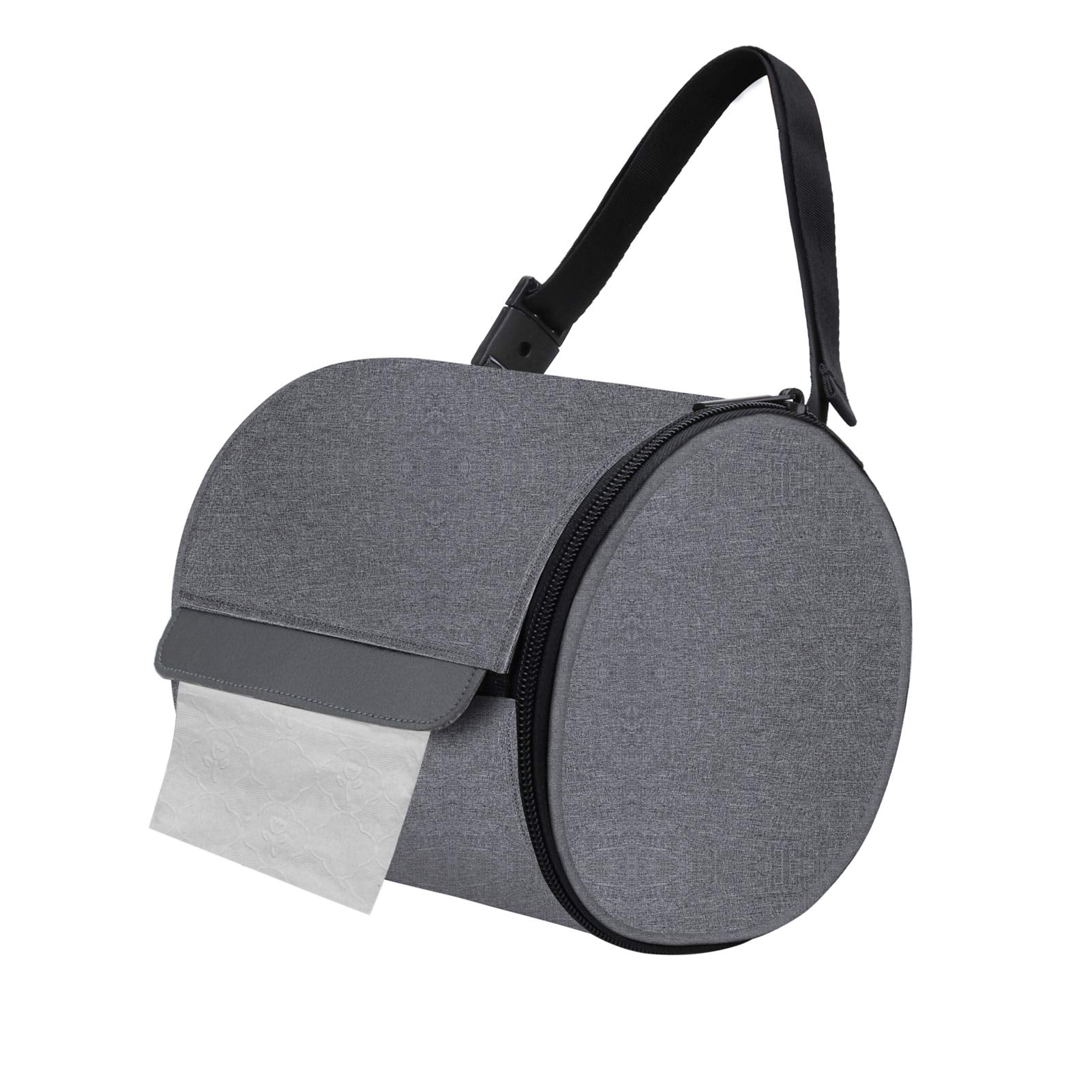 Hanging Toilet Paper Holder Cat Proof Roll Tissue Storage Waterproof And Portable Paper Container With Adjustable Strap Reusable