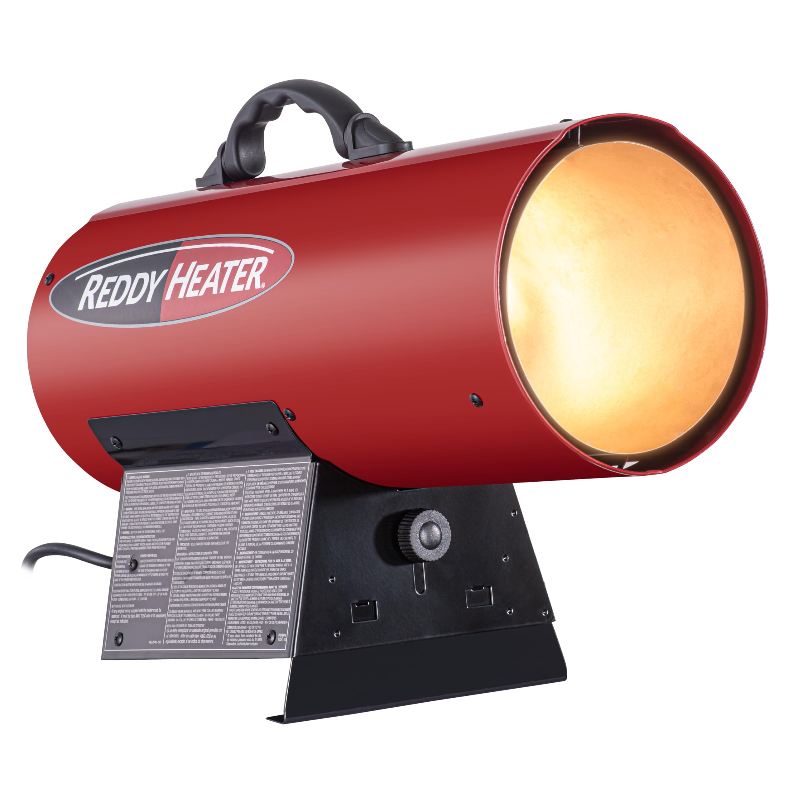 Reddy Heater 60,000 BTU Forced Air Propane Heater, CSA Certified, Heats Up To 1,500 Sq Ft Area, Steel Construction & Brass Burne